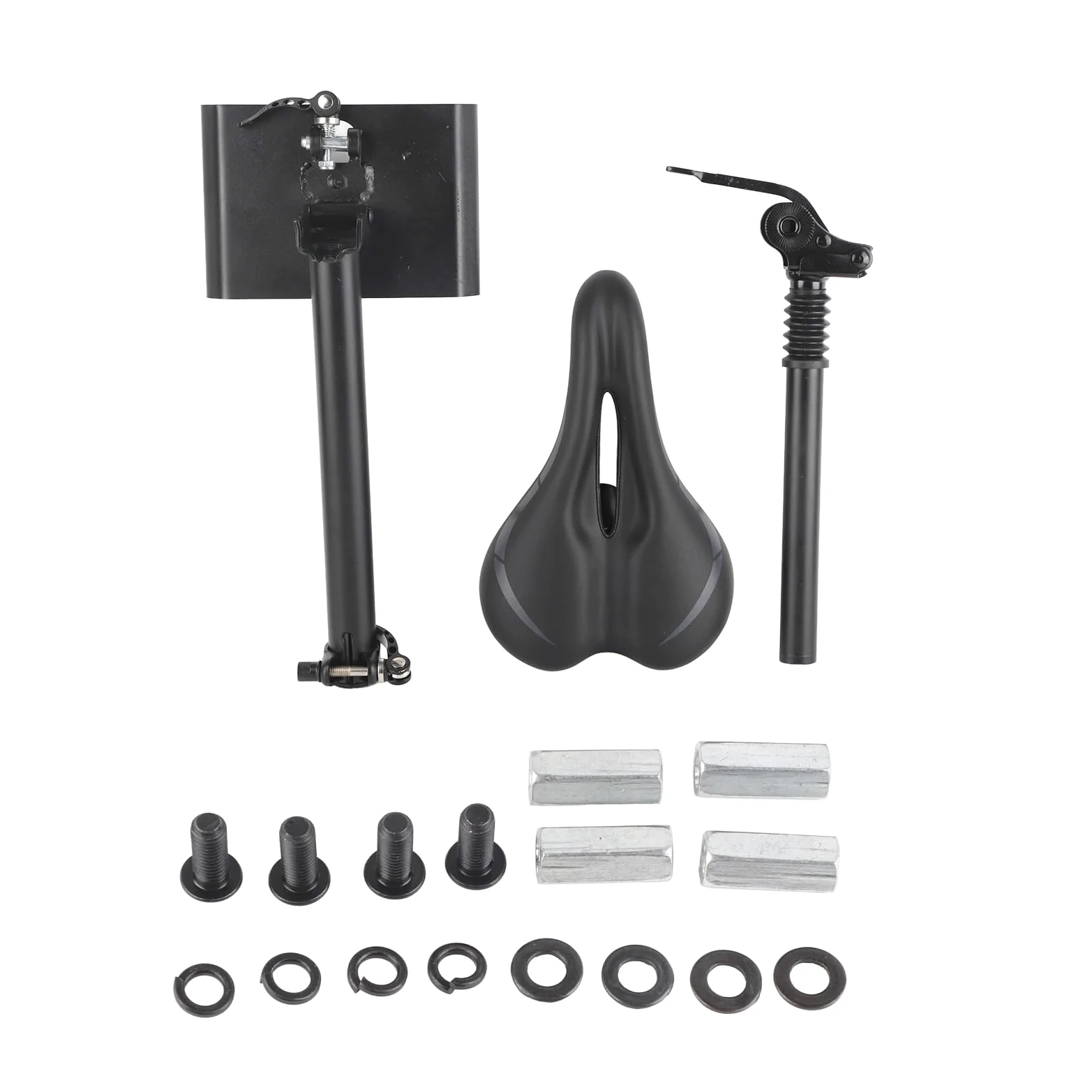 Tbest Selle Réglable pour Scooter électrique F20 F25 F30 F40, Conception Ergonomique Pliable avec Cadre en Alliage d'aluminium et Coussin en Mousse d'absorption des Chocs
