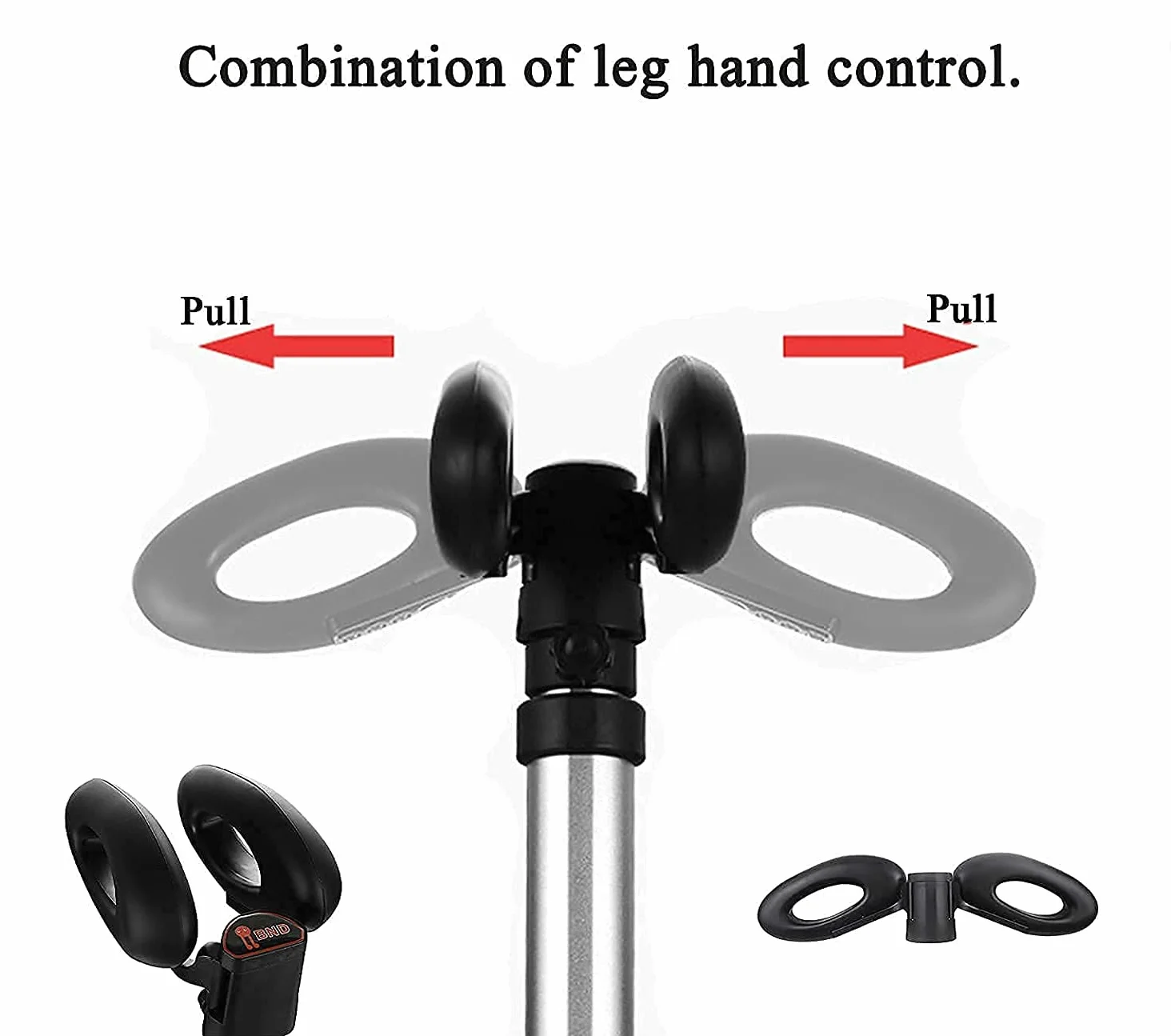 FEC Guidon Trotinette Electrique Complete Set of Handrails De Guidon RéGlable Barre Jambe De Force De Commande De PoignéE De SéCurité pour Scooter éLectrique Segway Ninebot Minipro Minilite Self
