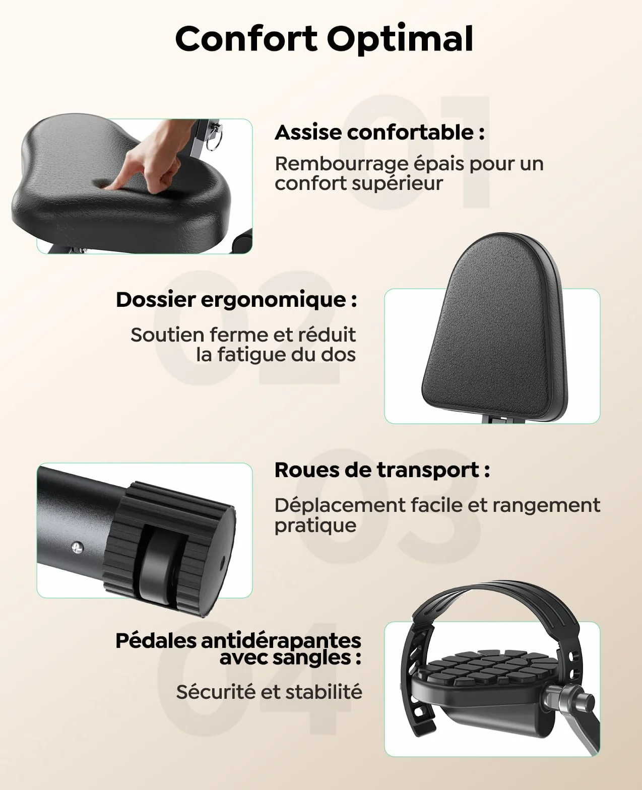 TOPUTURE Vélo d'Appartement Pliable 5-en-1, 16 Niveaux Résistance Magnétique, Moniteur LCD, Compatible APP, 140 kg