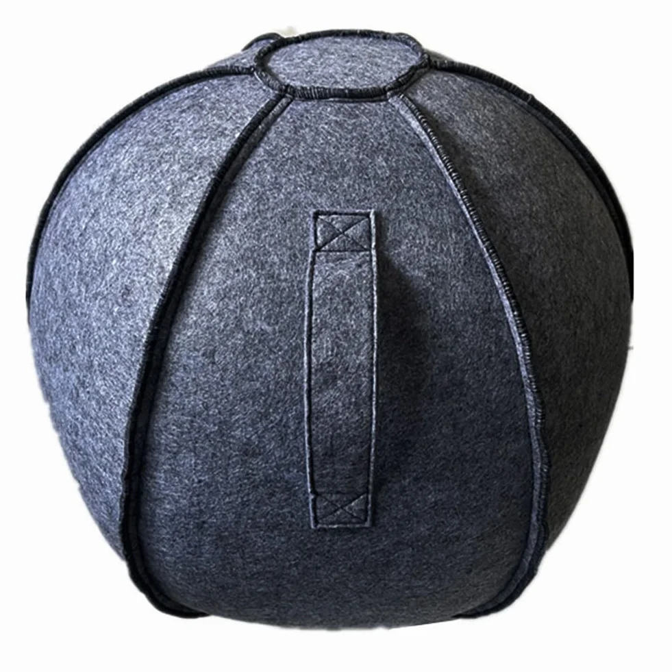 Housse de protection pliable en feutre pour ballon de yoga 55-75 cm, épaisseur 3 mm