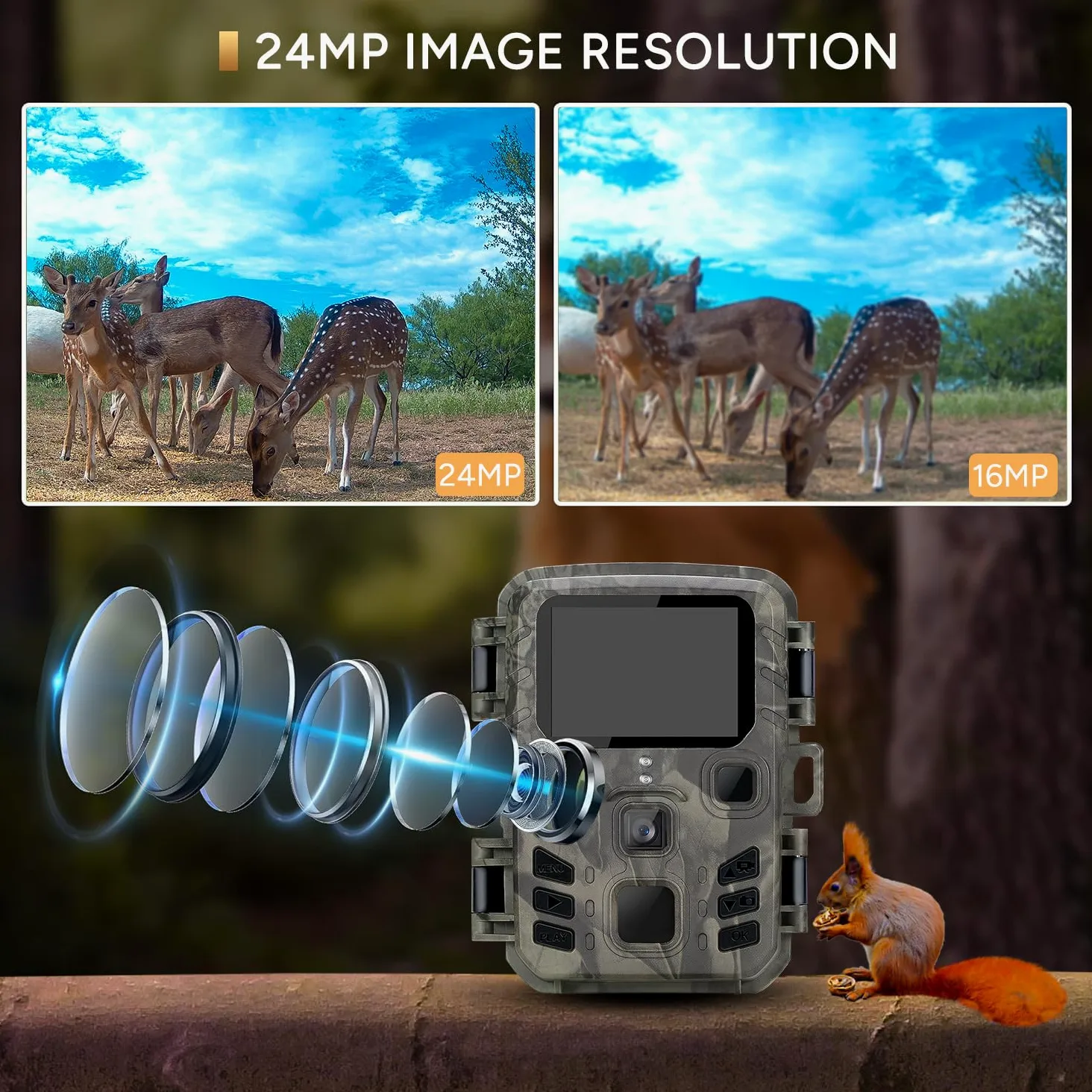 Générique Faunpeak Wildlife Camera for Garden, with Night Vision Motion Activated, 4k Night Vision, Trail Cam (1pc)