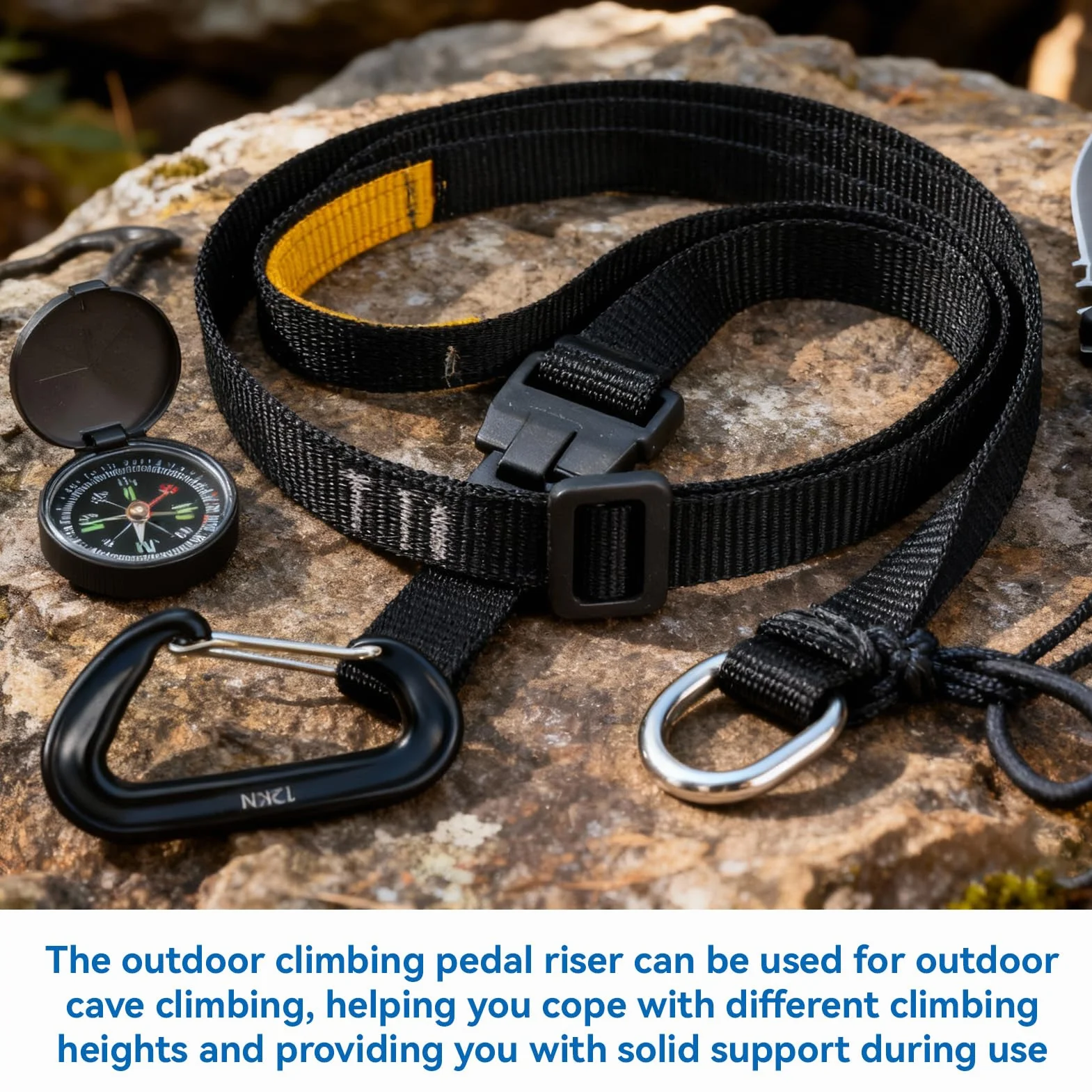 HERCHR Pédale d'ascension 80-133 cm pour l'alpinisme escalade protection technique