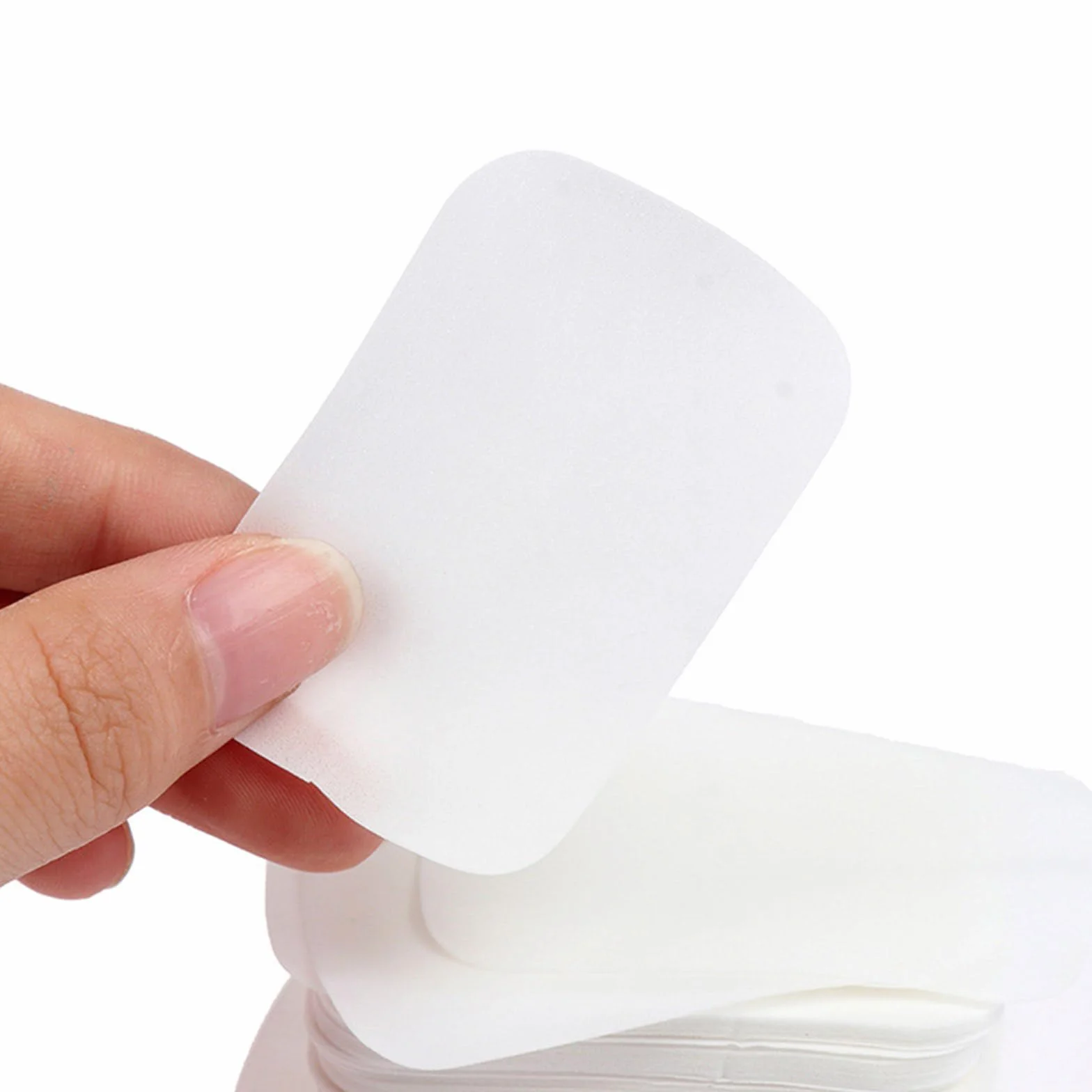 Feuilles de Savon en Papier Portables Jetables Solubles dans l'Eau 100/200/500 Pièces pour Camping Randonnée