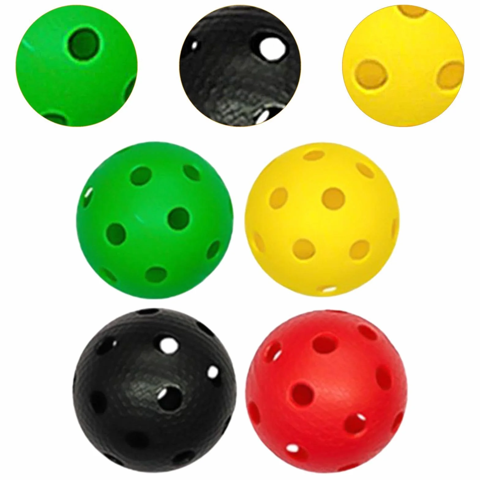 Balles de Floorball de Compétition pour Athlètes Professionnels - Lot de 4