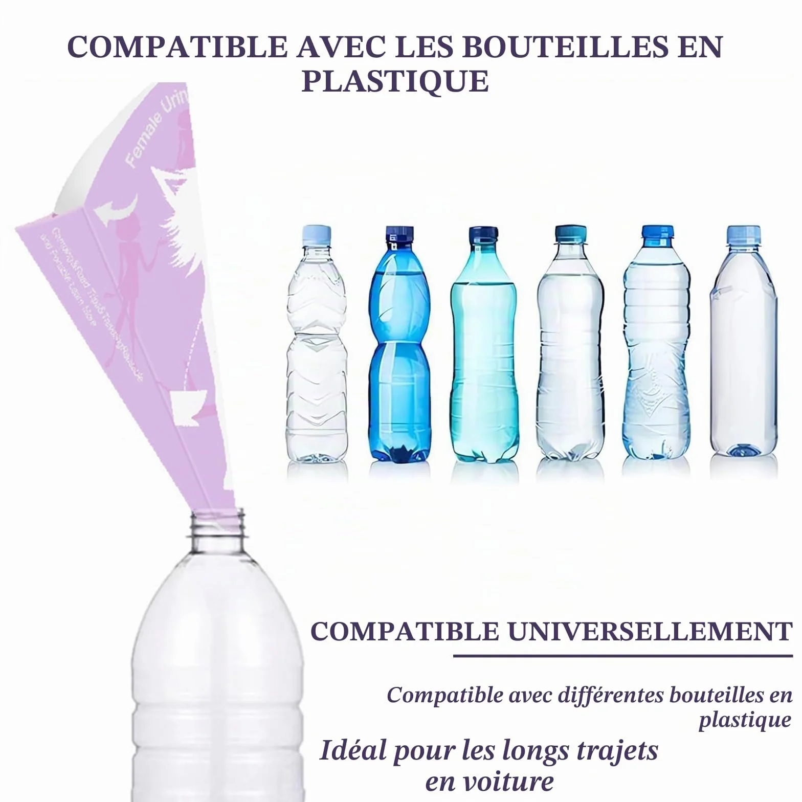 Lot de 30 Urinaux Féminins en Papier Portable pour Pisser Debout - Randonnée, Camping & Voyage