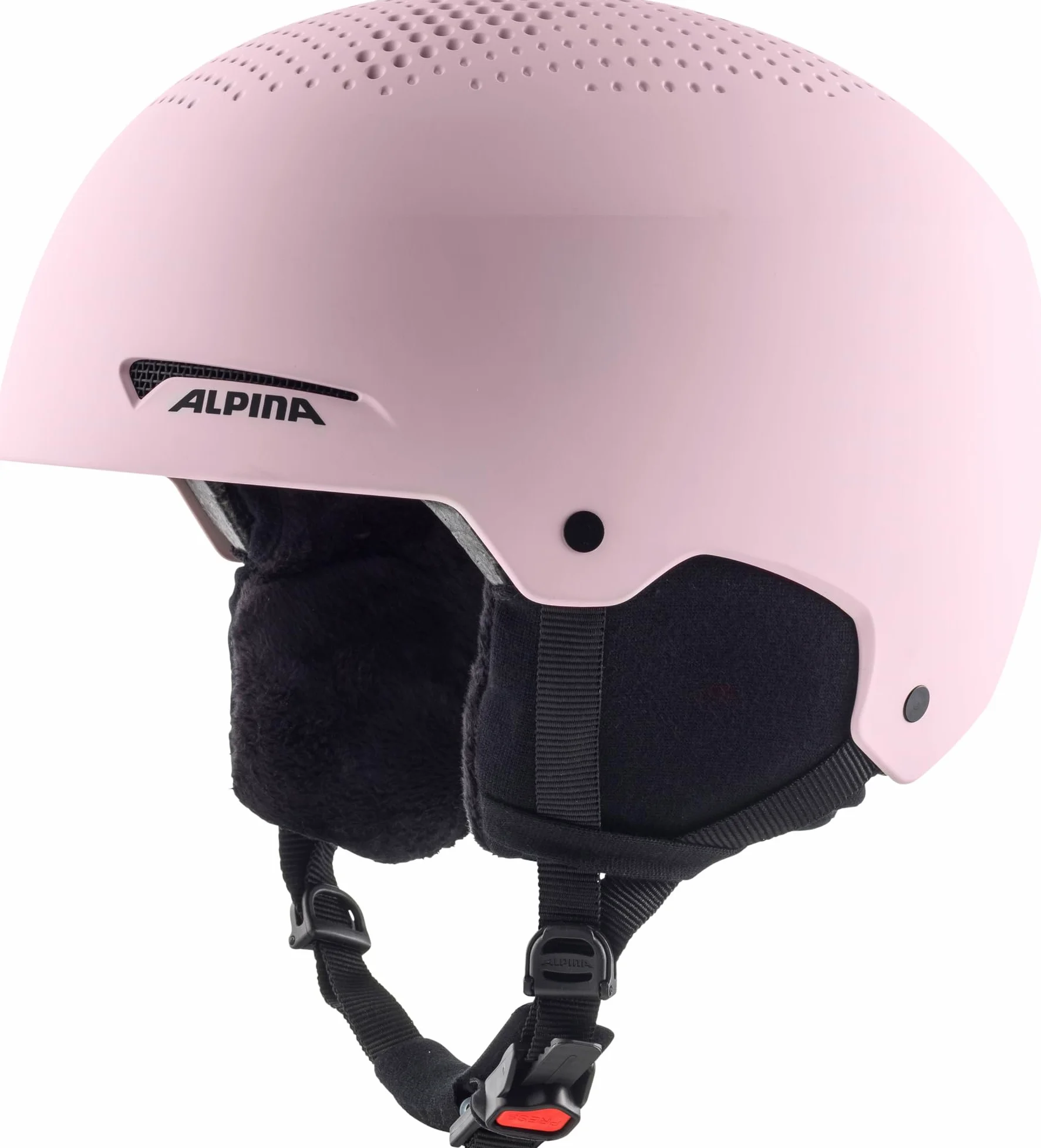 Alpina Arber - Casque de Ski léger et de Haute qualité pour Adultes, avec Coussinets d’Oreilles Amovibles, Absorption optimale des Chocs, Rose Matt, M (54-58)