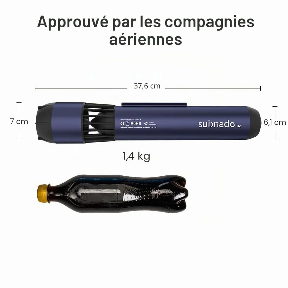Waydoo Subnado Lite Scooter sous-Marin Compact Portable, Propulseur de Plongée Bleu