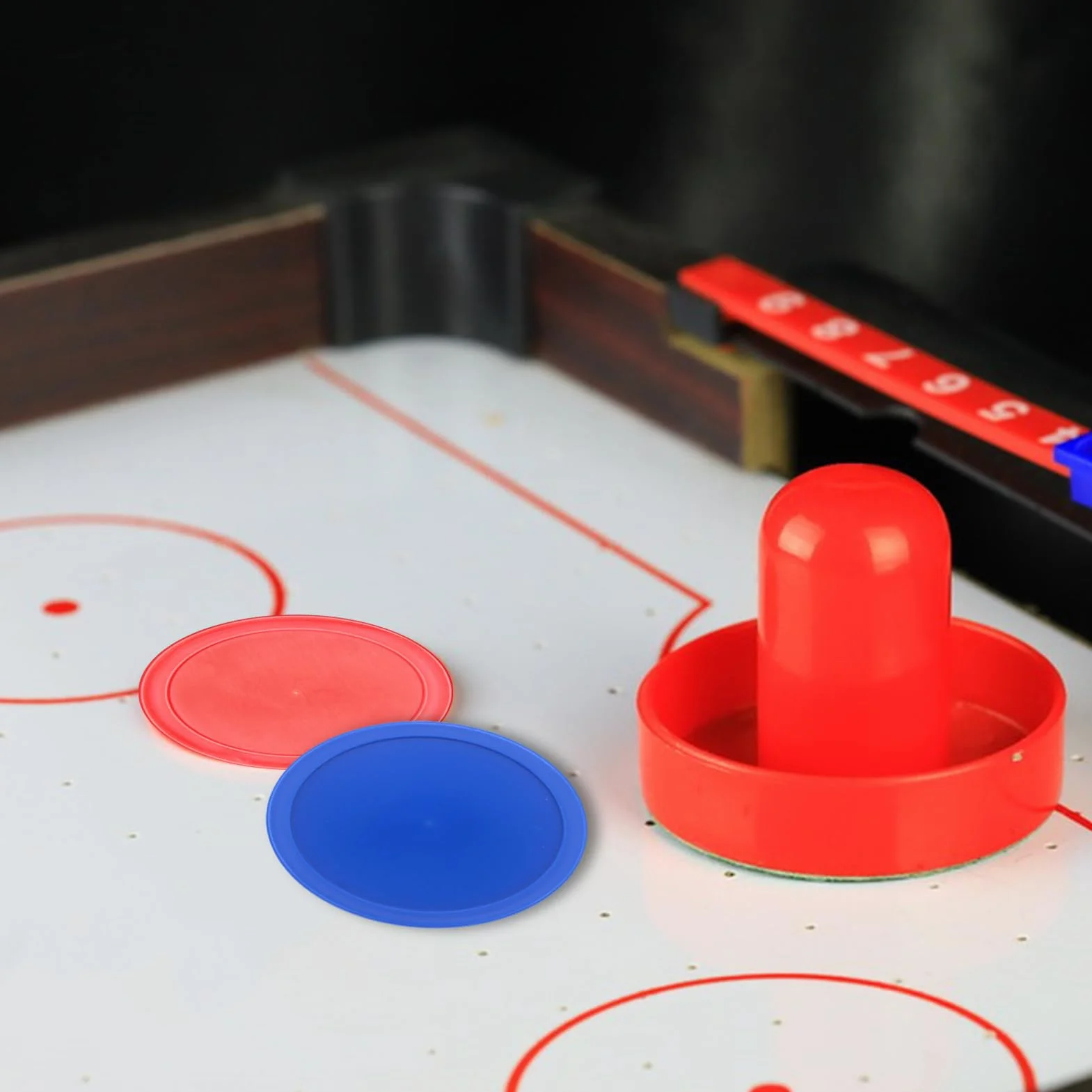 Palets de hockey sur glace multicolores Lot de 8 pour jeux de table Accessoires lumineux légers flexibles lisses adultes divertissement à domicile sports