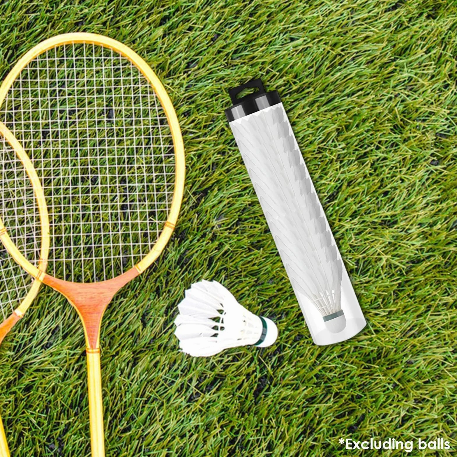 Boîte de rangement pour accessoires de tennis de table, boîte de rangement pour balles de ping-pong, cylindre de balle avec design transparent et durable pour transporter des balles de sport