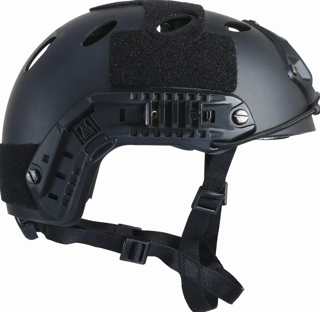 LOOGU Airsoft Ops Core Casque de Protection Tactique Fast BJ PJ avec Coussinets Rails latéraux