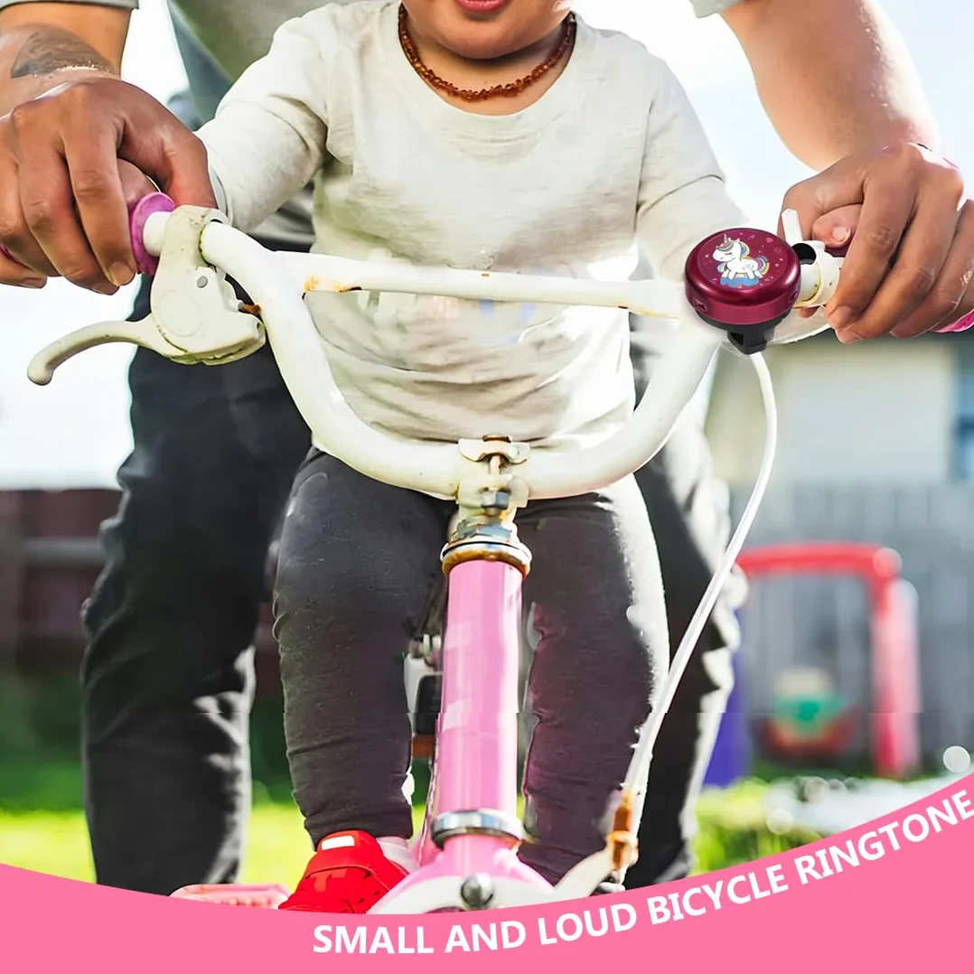 Sonnette Velo Enfant Fille Licorne pour Vélo Scooter Tricycle - Cadeau d'anniversaire