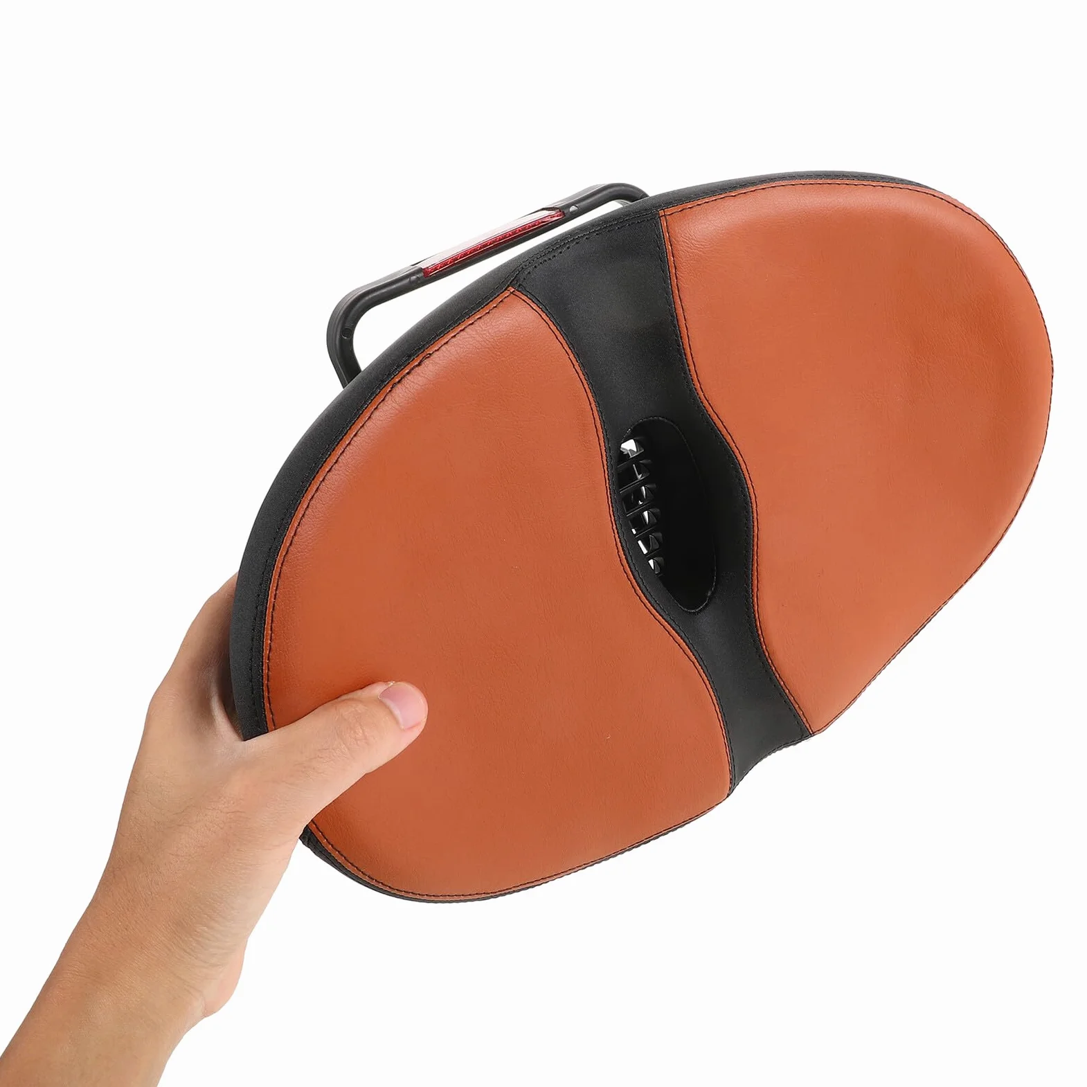 Coussin de Selle de Vélo Large sans Nez, Ergonomique, Antidérapant | Mousse Polyuréthane Pu, Entretien Facile, pour Vélos de Route et Électriques, Usage Quotidien