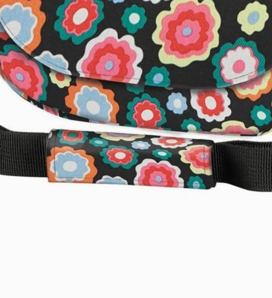 KlickFix Sacoches de Guidon Adulte Unisexe, Happy Flowers, 25X19X8Cm
