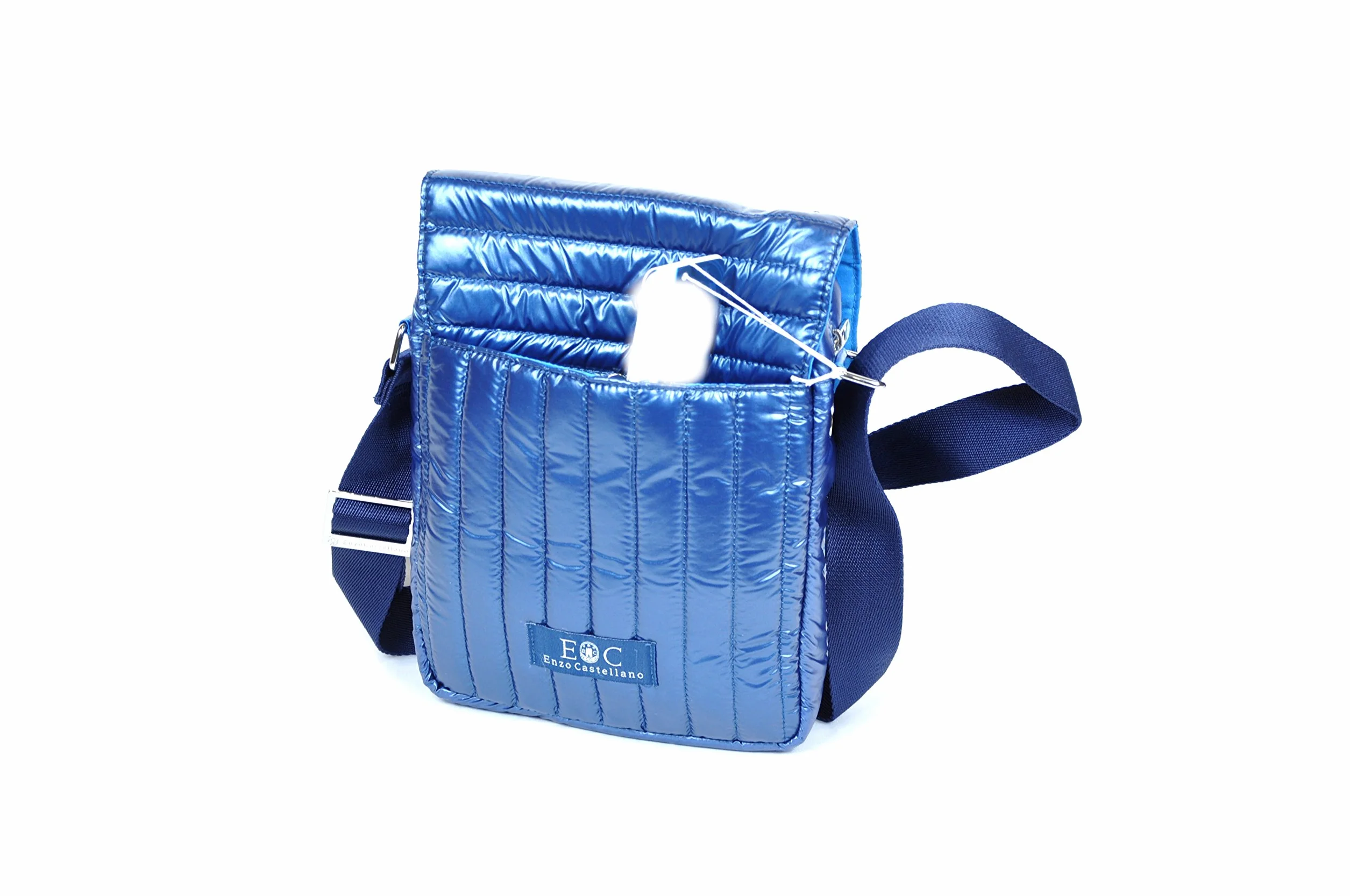 Sac à bandoulière Napoli Troisième Scudetto Logo officiel Enzo Castellano, bleu, 22 x 19 x 4,5 cm