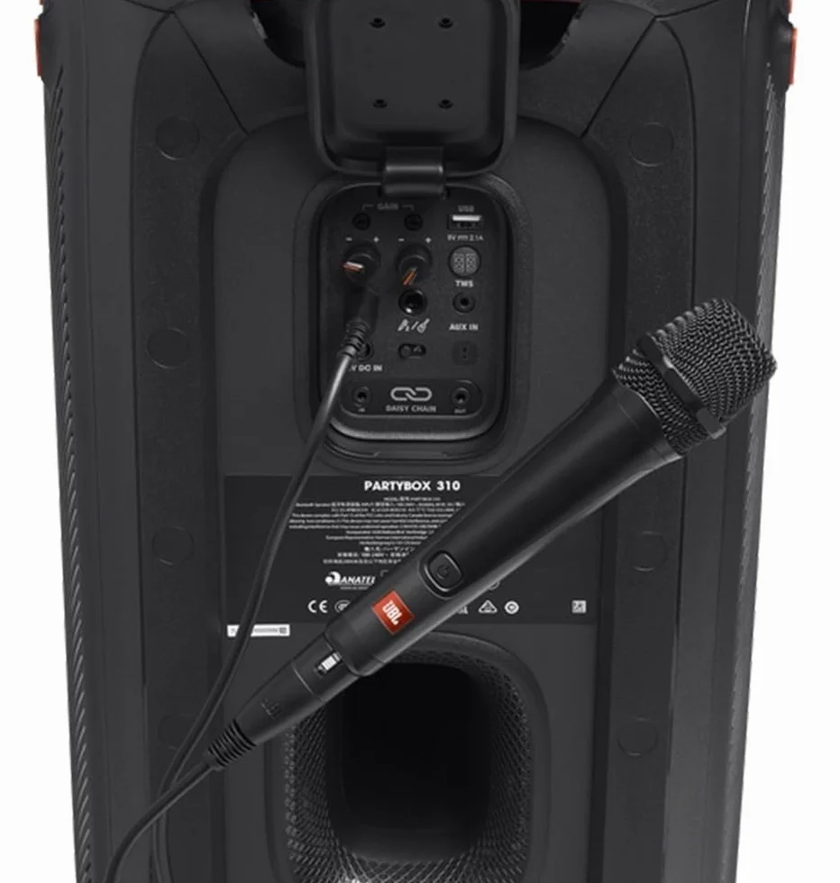 JBL PBM100 Microphone Dynamique avec fil pour série JBL Partybox – Noir