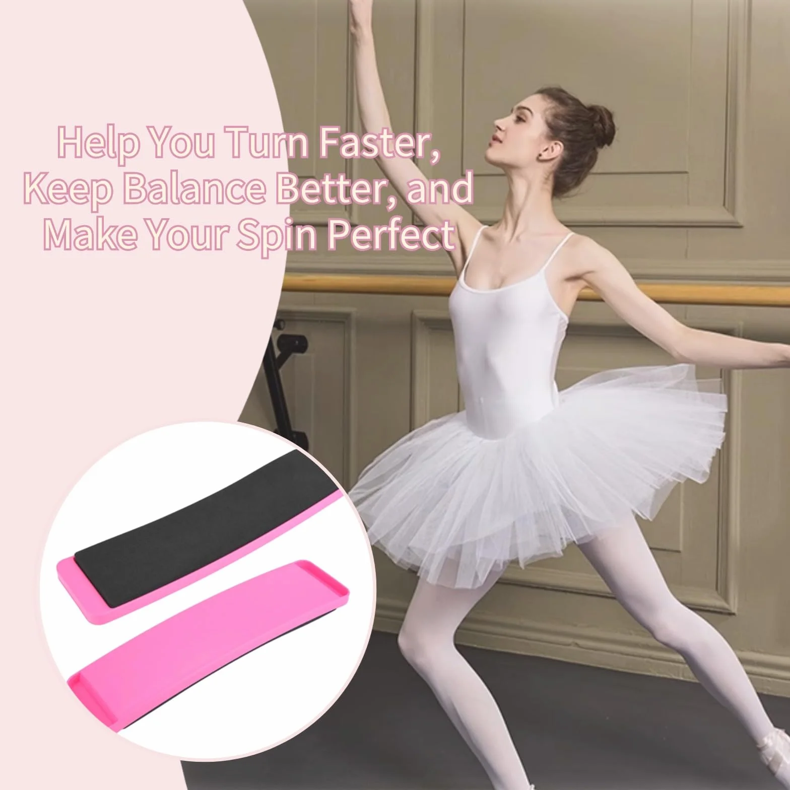 Horoper Planche de Rotation pour Ballet Dance Spinning Plate Entraînement Portable Foot Balance Training
