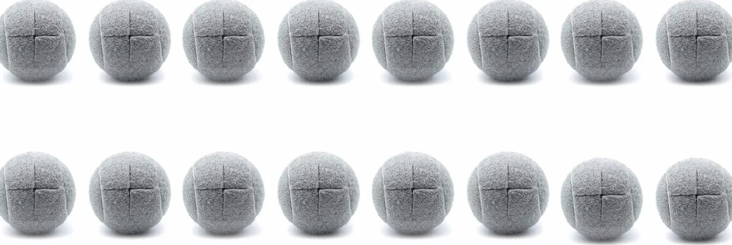 Balles de Tennis Prédécoupées pour Pieds de Meubles, Protection de Sol, Revêtement en Feutre, Gris, Lot de 16