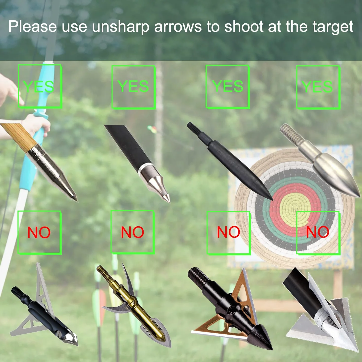 Archer Cible d'arc en Herbe 20 Pouces pour Arc récidivant Composite Long