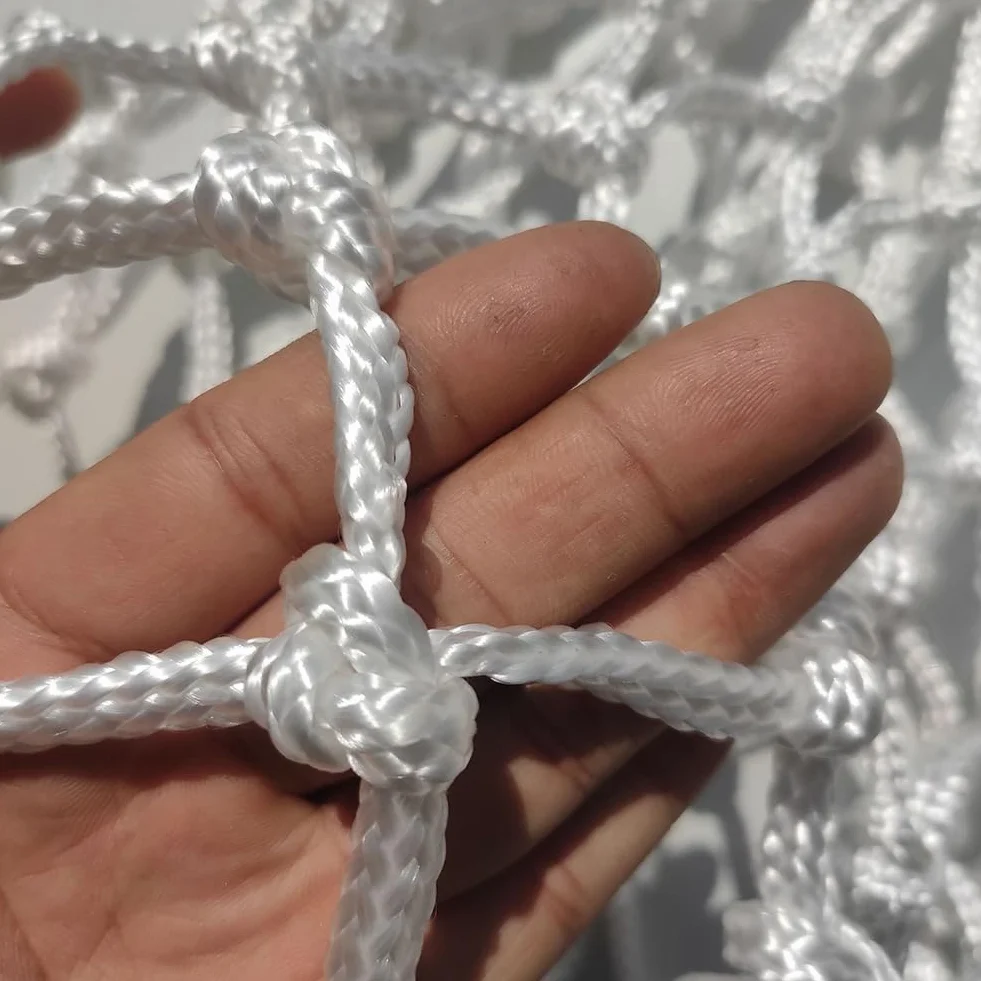 Lot de 2 mini filets de basket-ball de rechange en nylon à 8 boucles