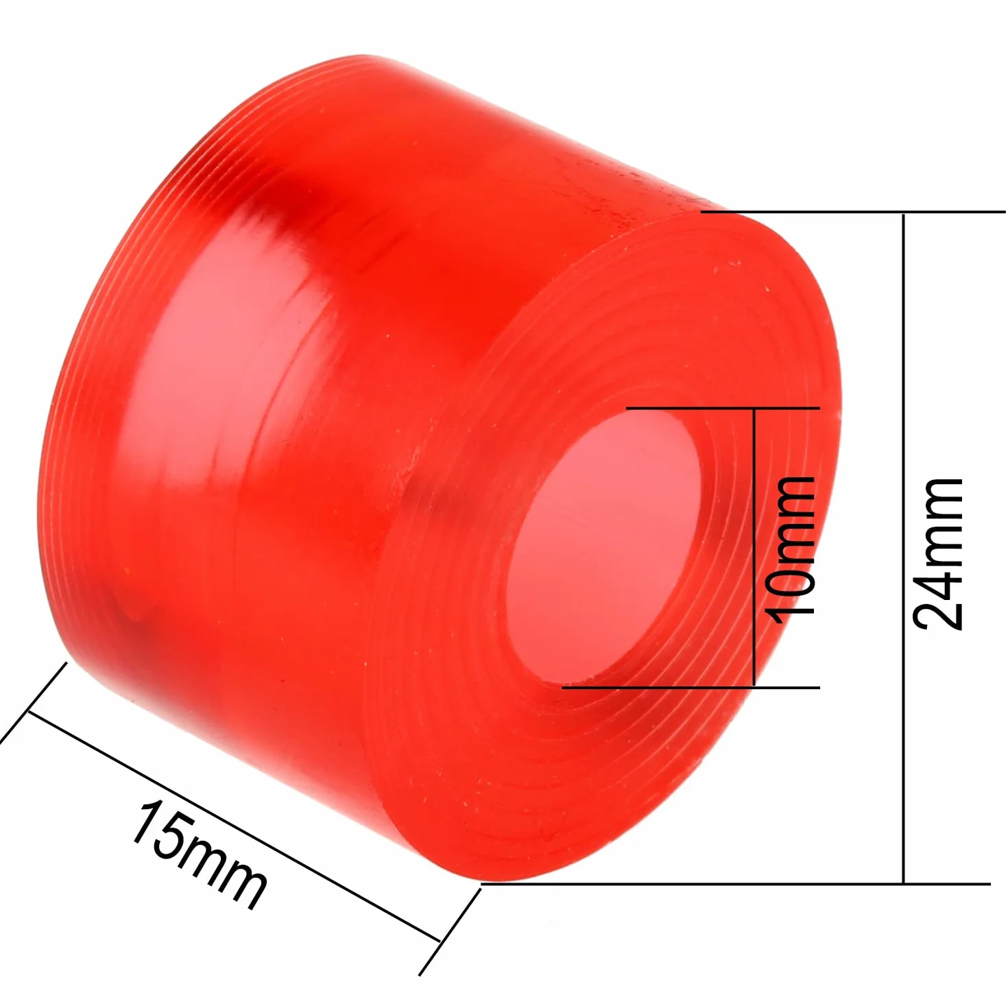 FunTomia Caoutchouc de direction pour longboard, skateboard, mini board Bushings deux axes