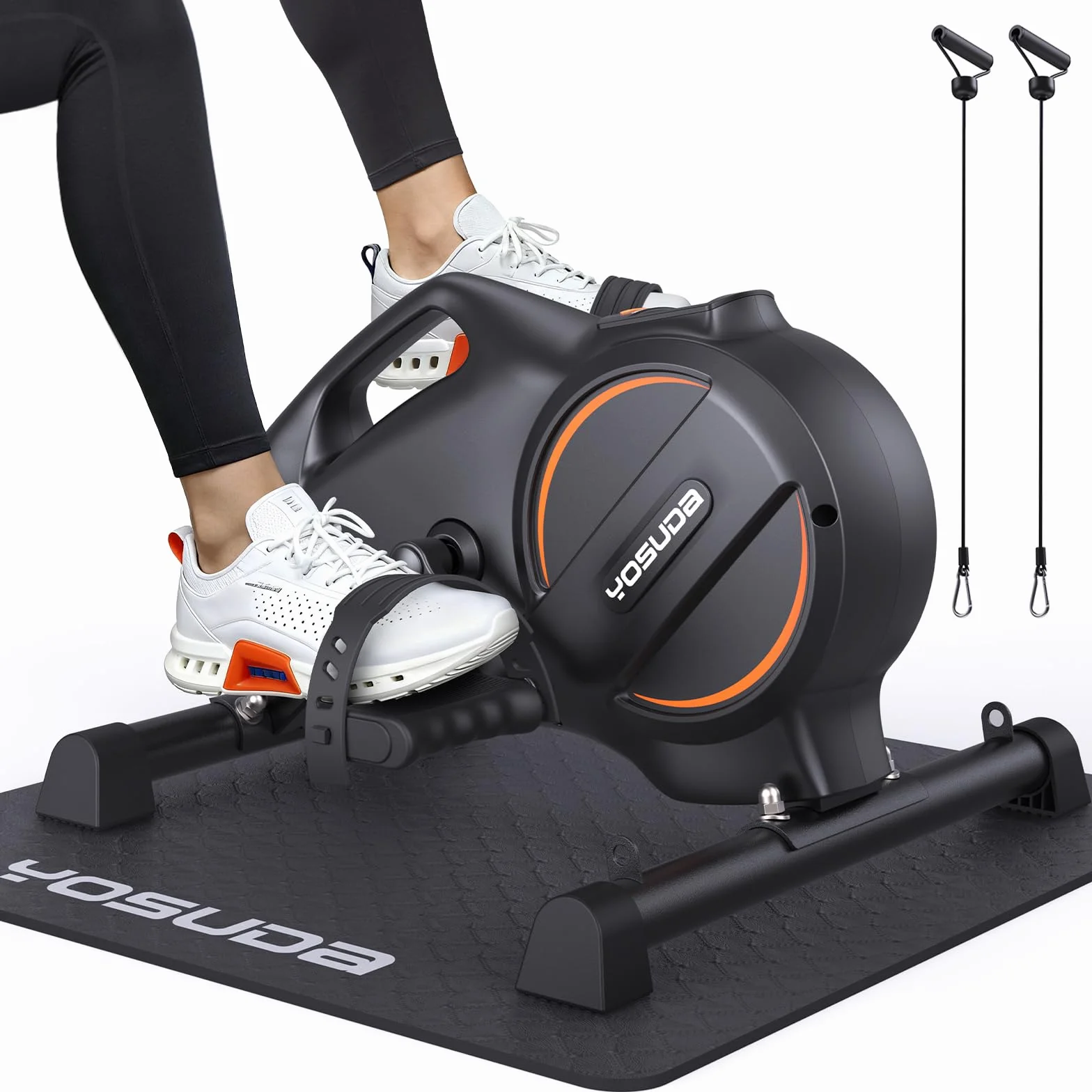 YOSUDA Vélo d'Appartement Mini avec 16 Niveaux de Résistance Réglable