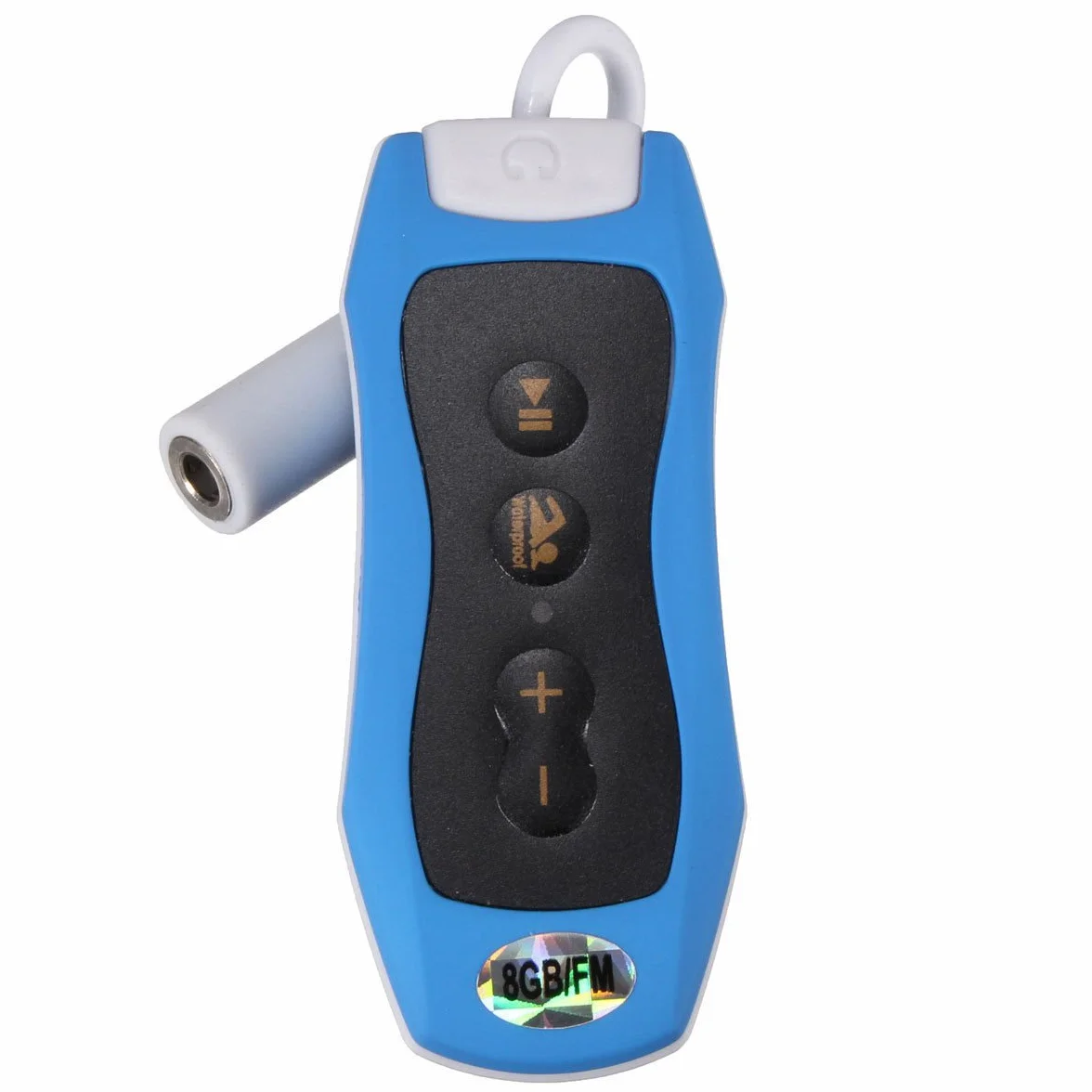 8GB Lecteur MP3 Natation Plongee sous- Radio + FM Etanche Casque Bleu