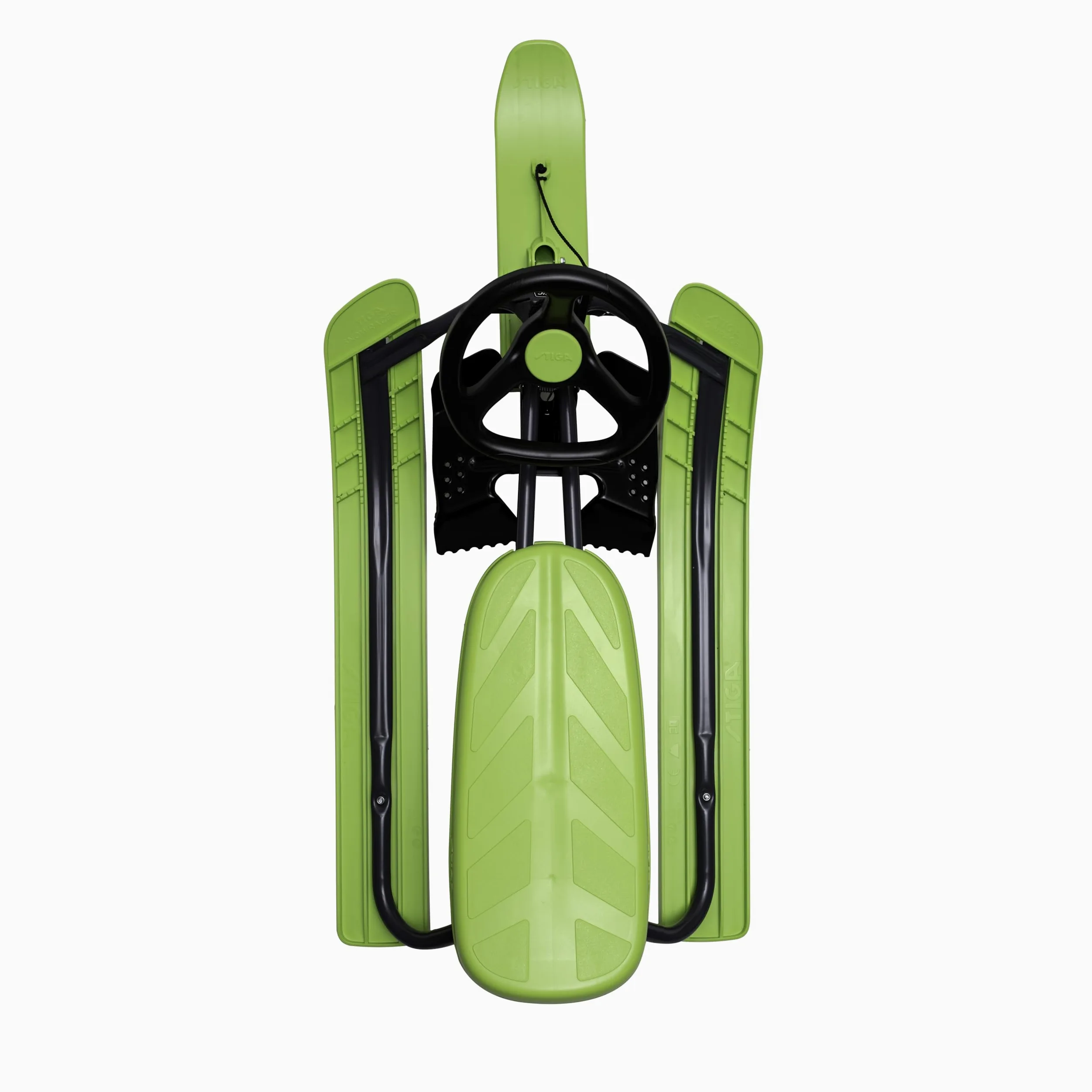 STIGA Snowracer Iconic - Luge Enfant avec Cadre en Acier, Frein et Câble de Remorquage - pour Les Enfants à Partir de 5 Ans