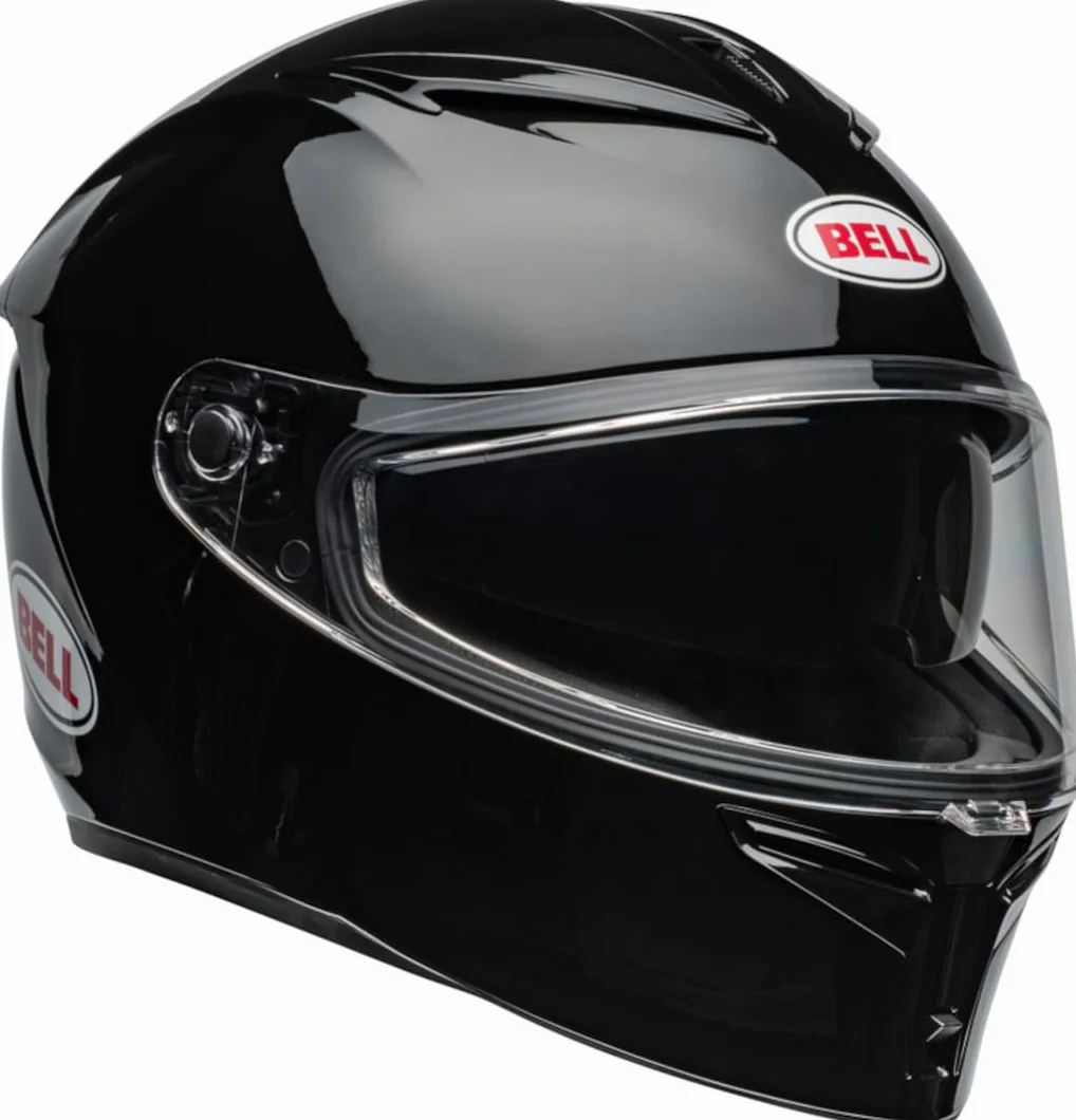 Bell Lithium Solid ECE Casque Moto Coque Dynamique, Visière Solaire Intégrée, Doublure EPS Multi-Densité, Optique Classe 1, Écran Pinlock, Couleur : Black, Taille : M