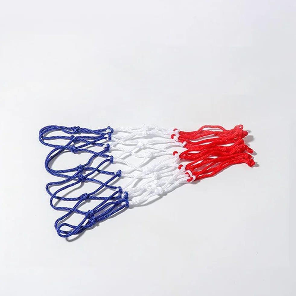 Lot de 2 mini filets de basket-ball de rechange en nylon à 8 boucles
