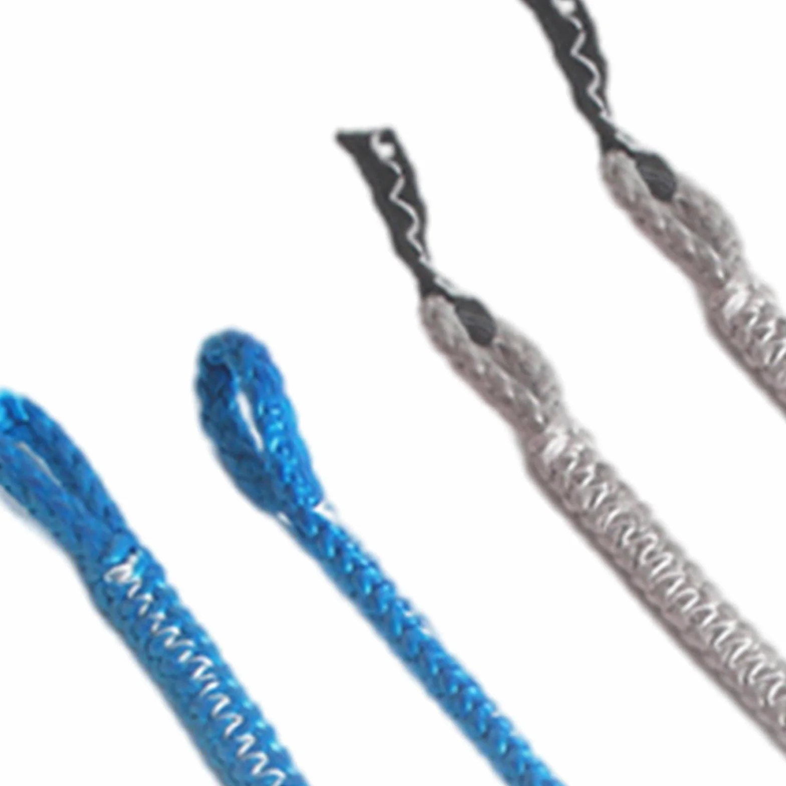 Lot de 4 Nattes de Kitesurf, Pigtails de Rechange 1000 Kg, Bleu Gris