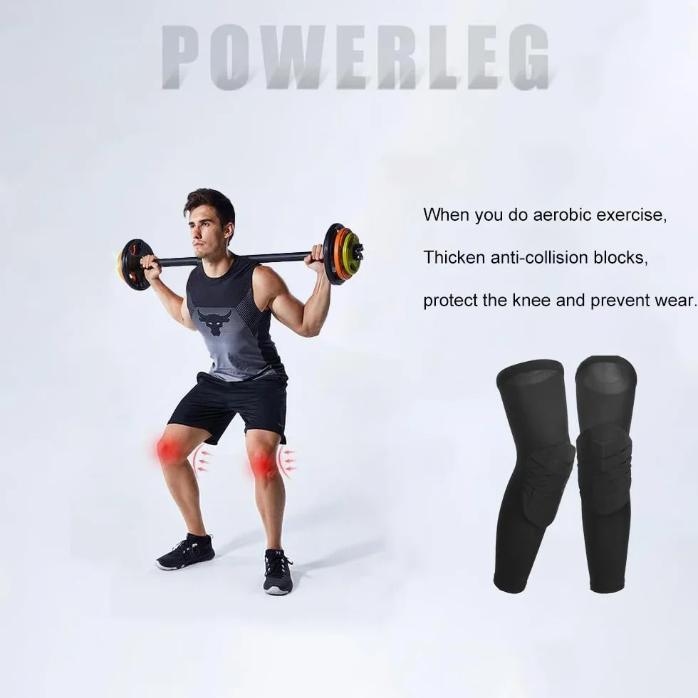 Genouillère de basket-ball Tefola, équipement de protection anti-collision respirant ultra-mince pour enfants adultes (M)