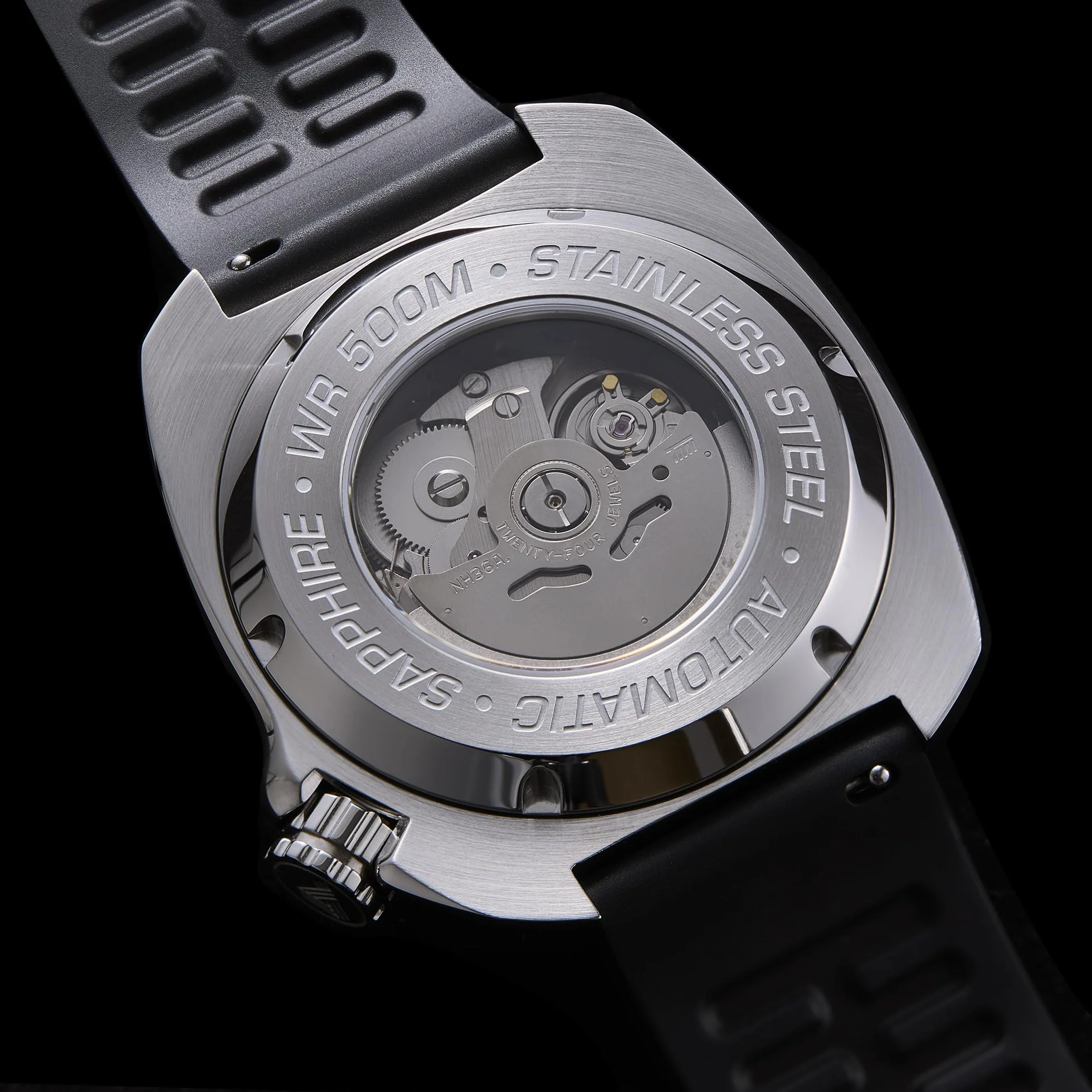 PHORCYDES PH-1 Montre de plongée mécanique NH35A Automatique acier inoxydable 500M
