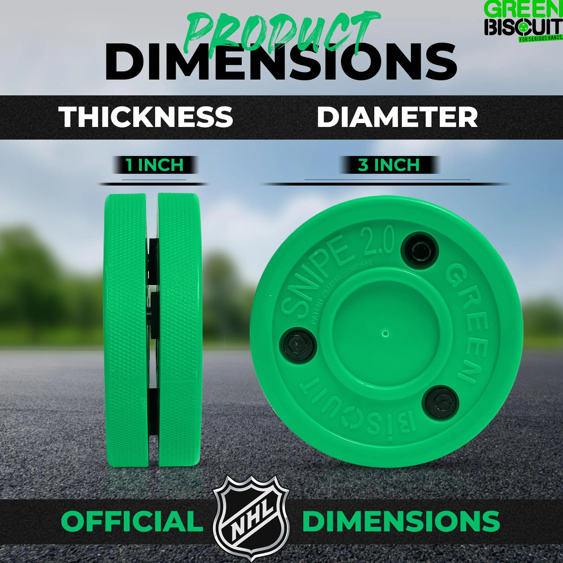 Green Biscuit Snipe Green Puck