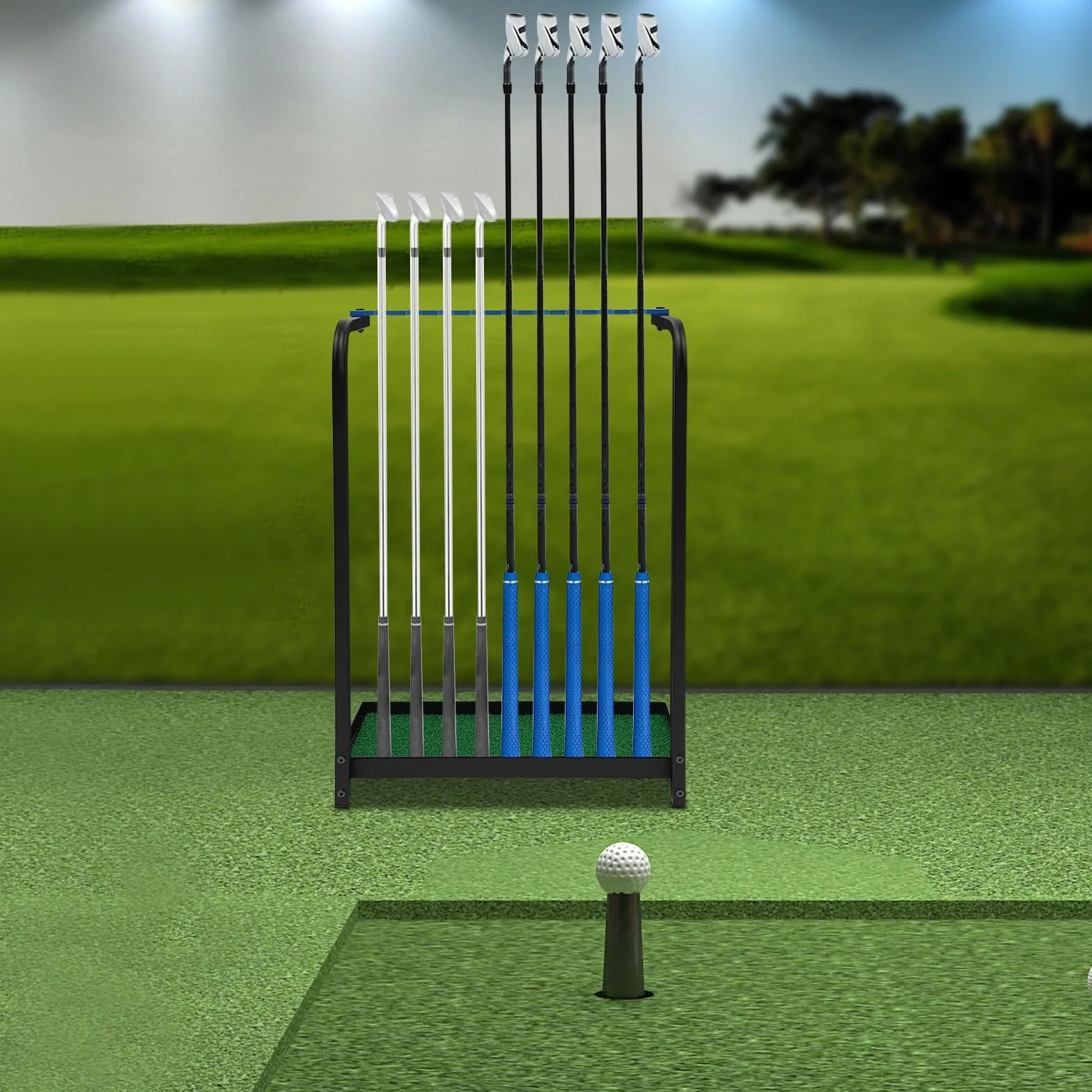Support de club de golf en acrylique 9 trous 50 x 27,5 x 72 cm