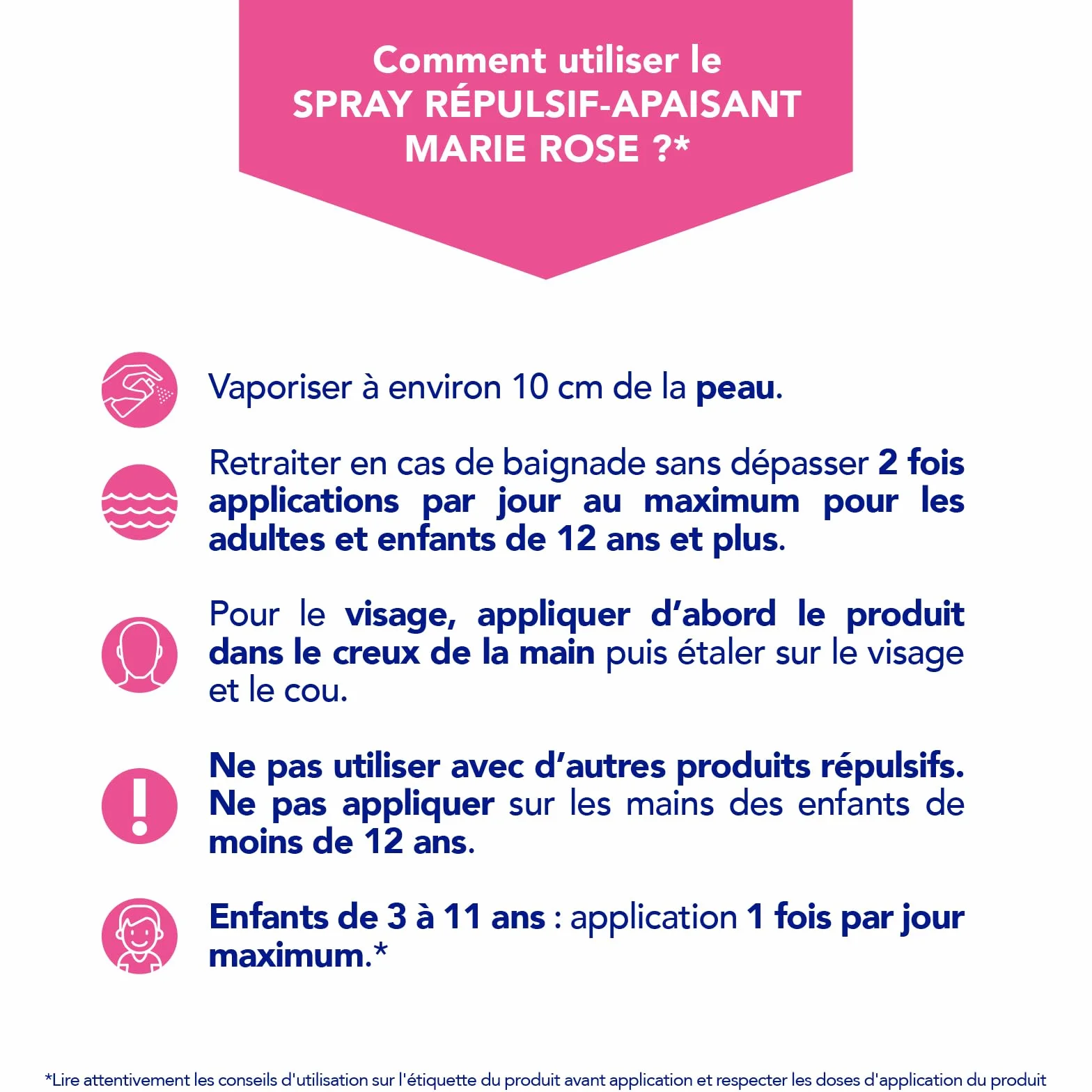 MARIE ROSE Spray Répulsif Anti-Moustiques Protection 6H Fabriqué en France