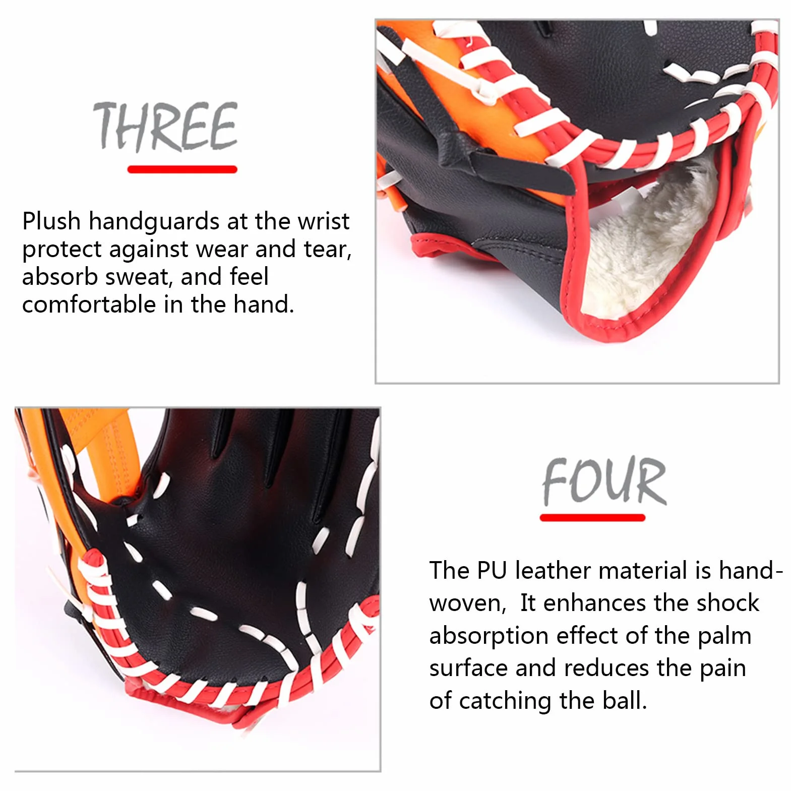 Gants de baseball pour enfants et adultes - Série de gants de terrain