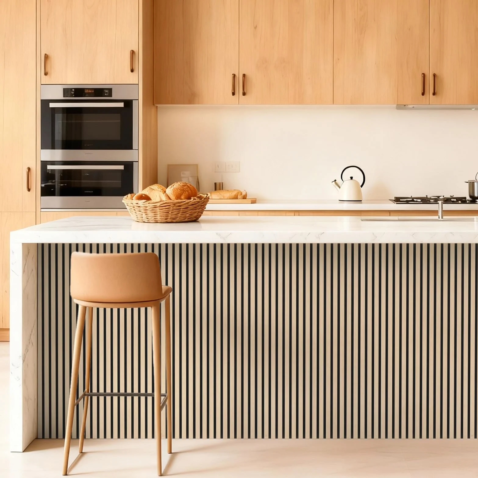 TONOR Panneau Mural Decoratif Bois 120x60cm 2.88㎡ Acoustique 3D Insonorisant Chêne