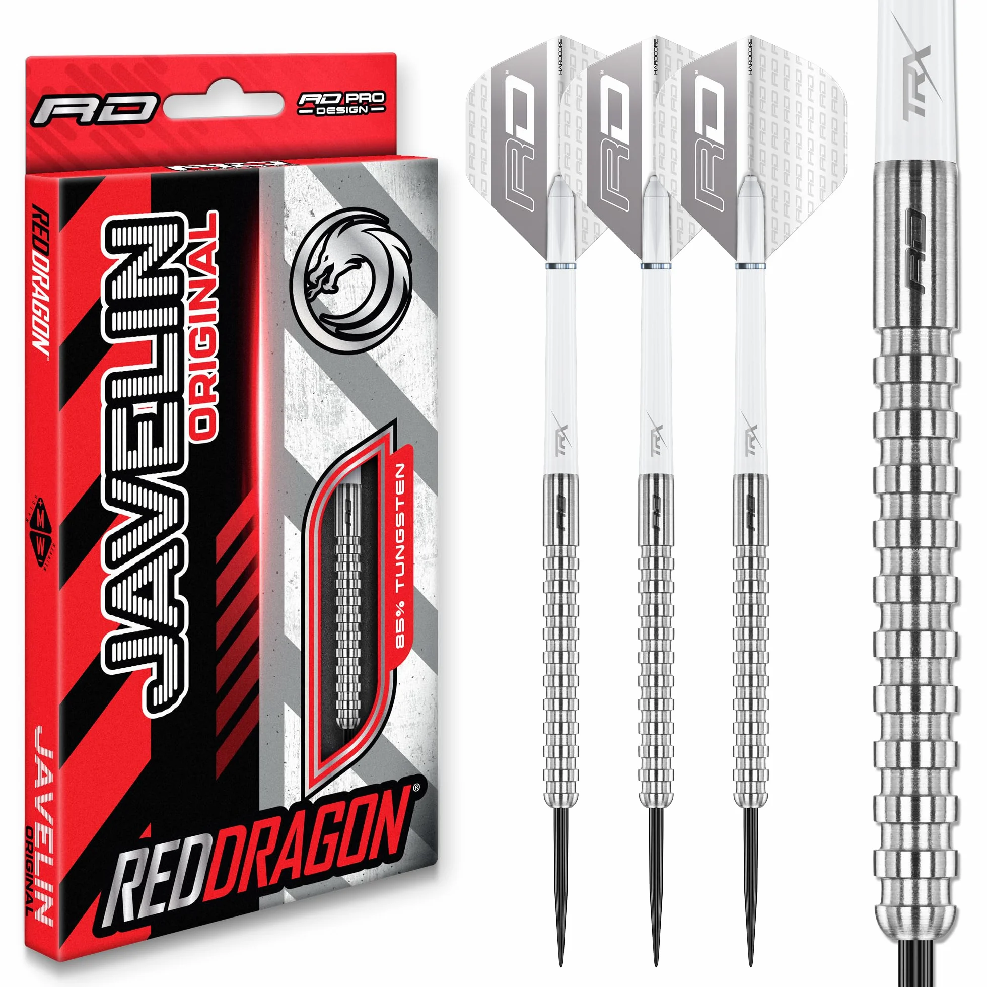 Red Dragon Javelin Darts Jeu de fléchettes en tungstène 85% Professionnel 20-26 g