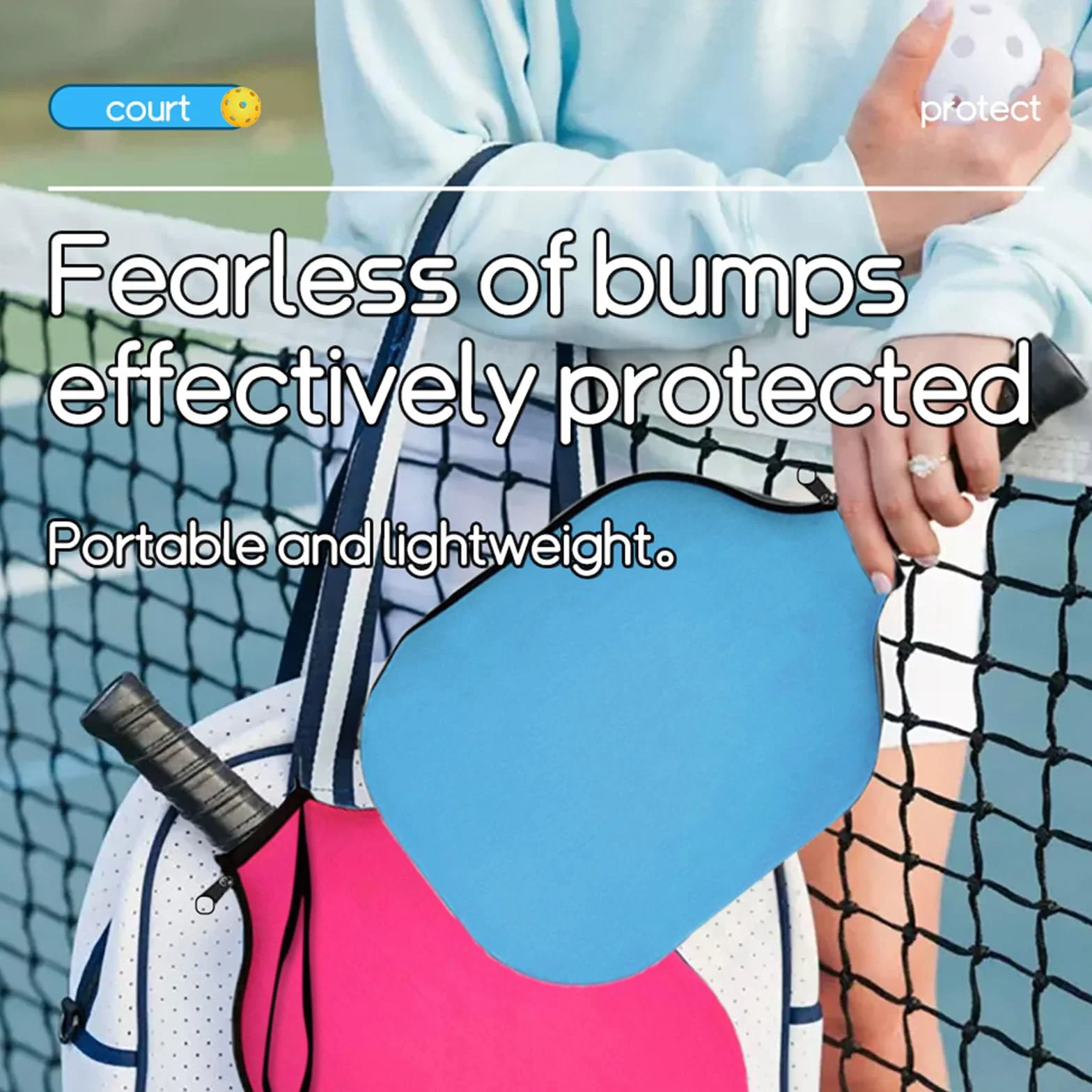 Housse de protection pour raquette de pickleball