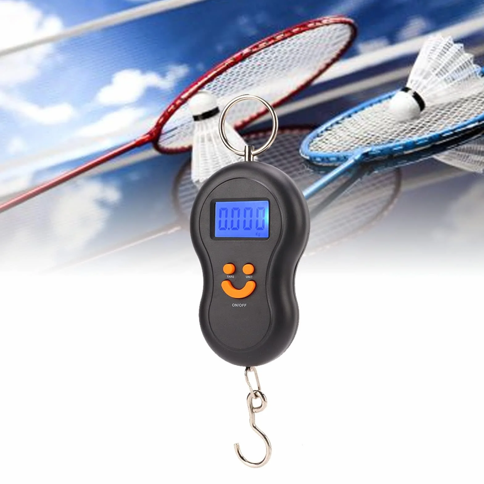 Agatige Calibrateur de Tension électronique Balance Suspendue Sport avec Affichage Numérique LCD pour Cordes Raquette Badminton Tennis