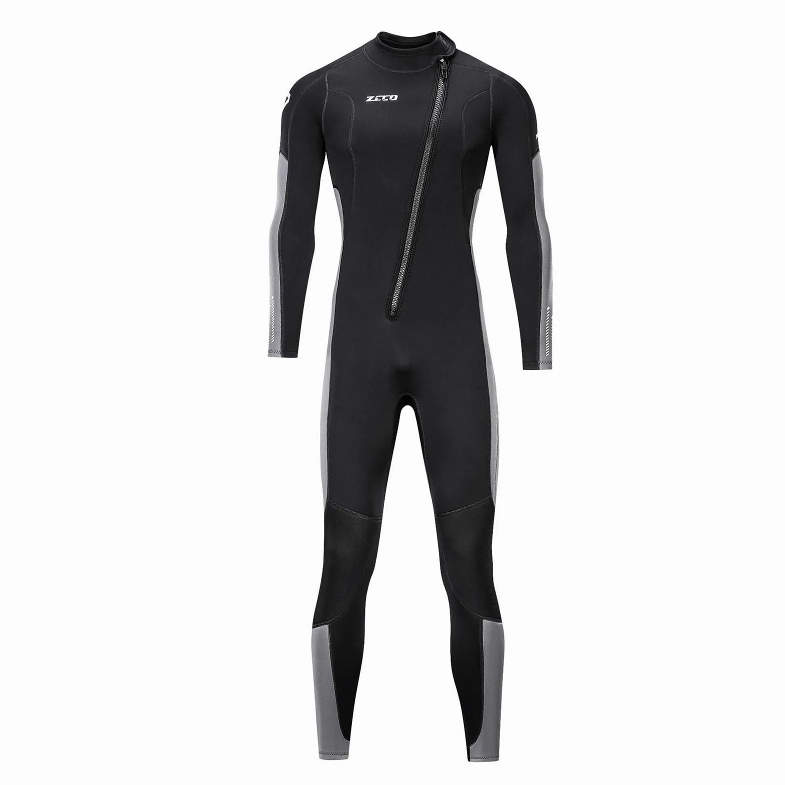 Combinaison de plongée en néoprène de 3 mm pour homme et femme avec fermeture éclair sur le devant pour plongée sous-marine et eau froide