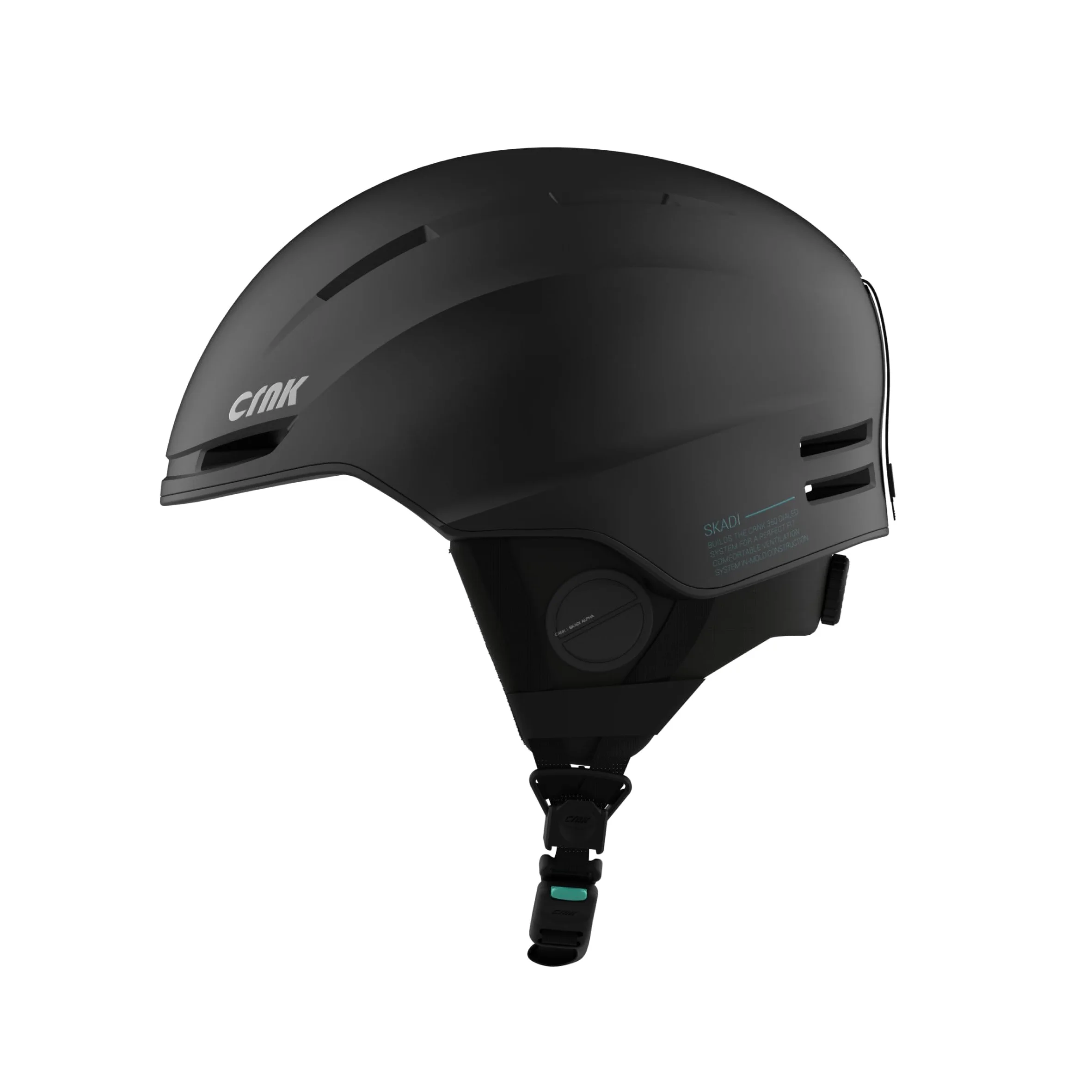 CRNK Skadi Casque de Ski Bluetooth - Casque Ski Homme - Casque Ski Femme - Casques de Ski - Casque Snowboard - Ski Homme - Casque de Ski Homme - Ski Bluetooth - Casque Ski Noir - Noise Cancelling
