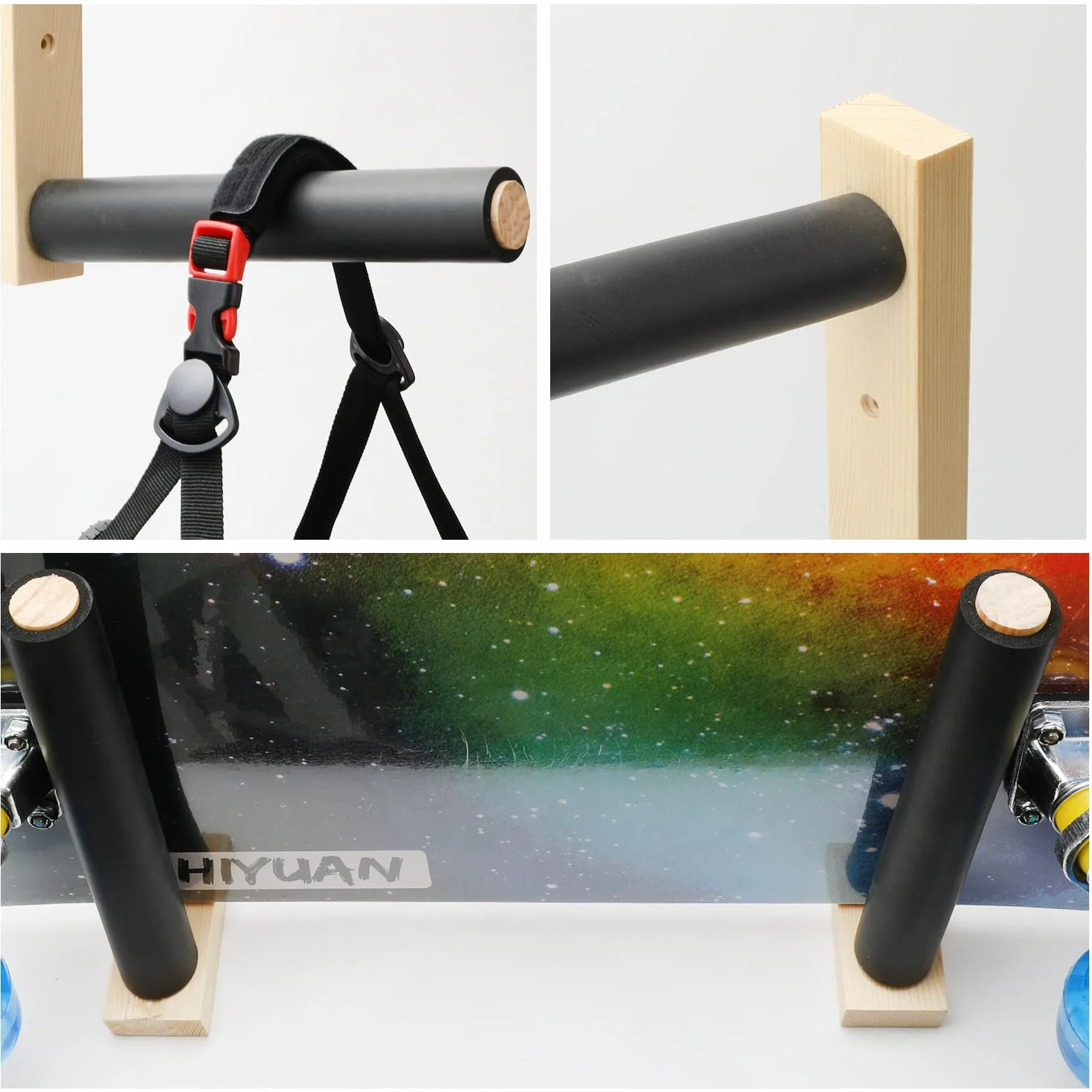 Étagère de rangement Trifecta pour skateboard et longboard
