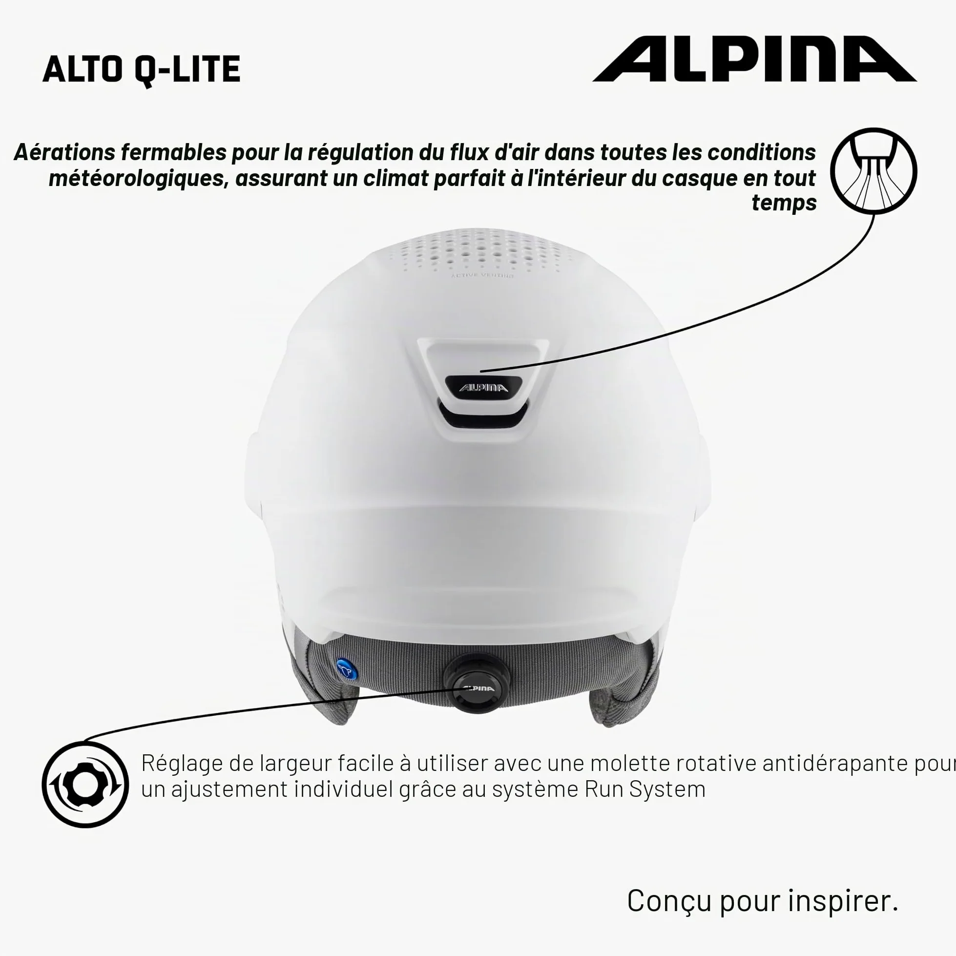 Alpina Alto Q-Lite Helm 2024 White Matt