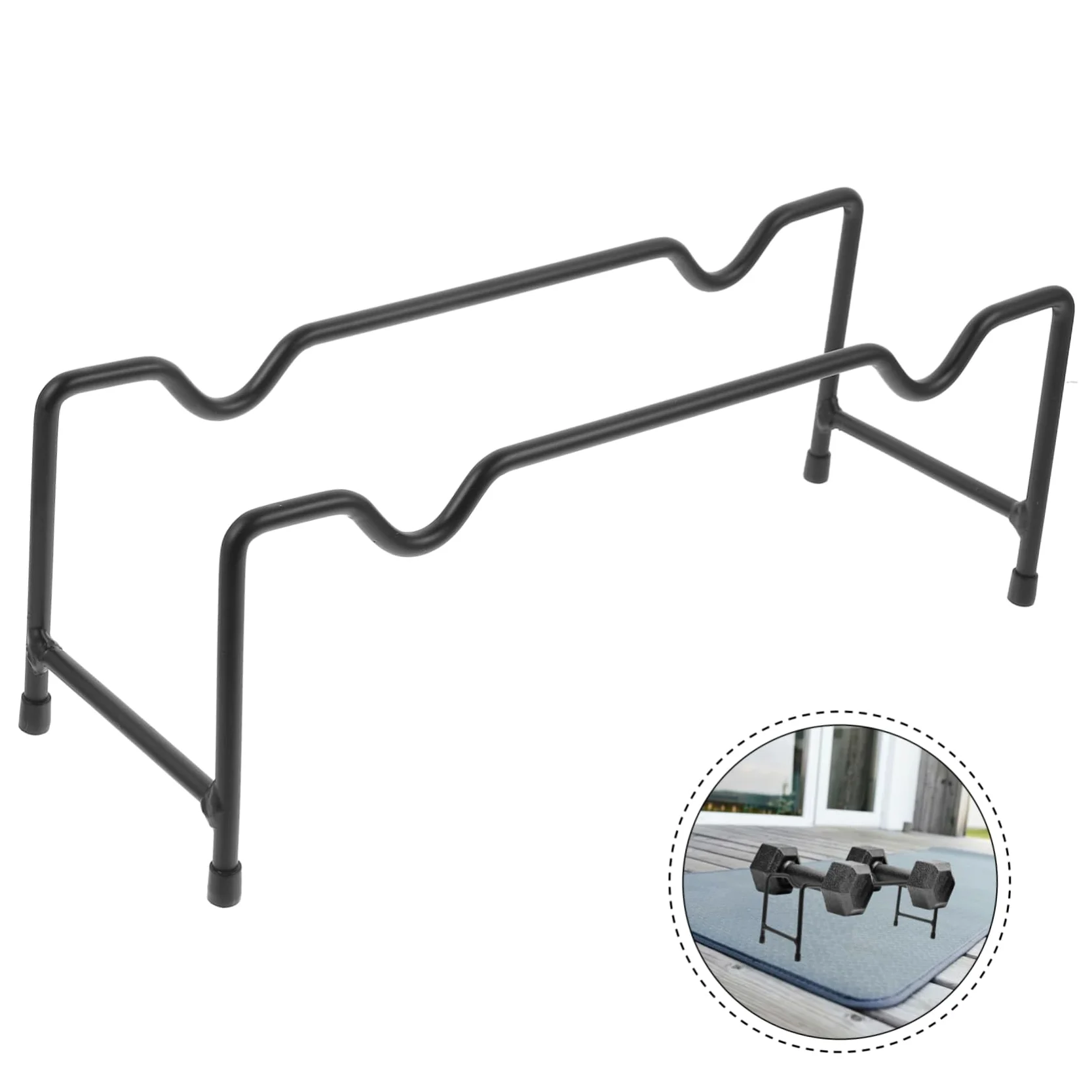 INOOMP 3pièces Support De Rangement Pour Haltères Intérieur Étagère De Stockage Pratique Pour Haltères à Support Compact Et Stable Pour Poids Accessoire De Fitness