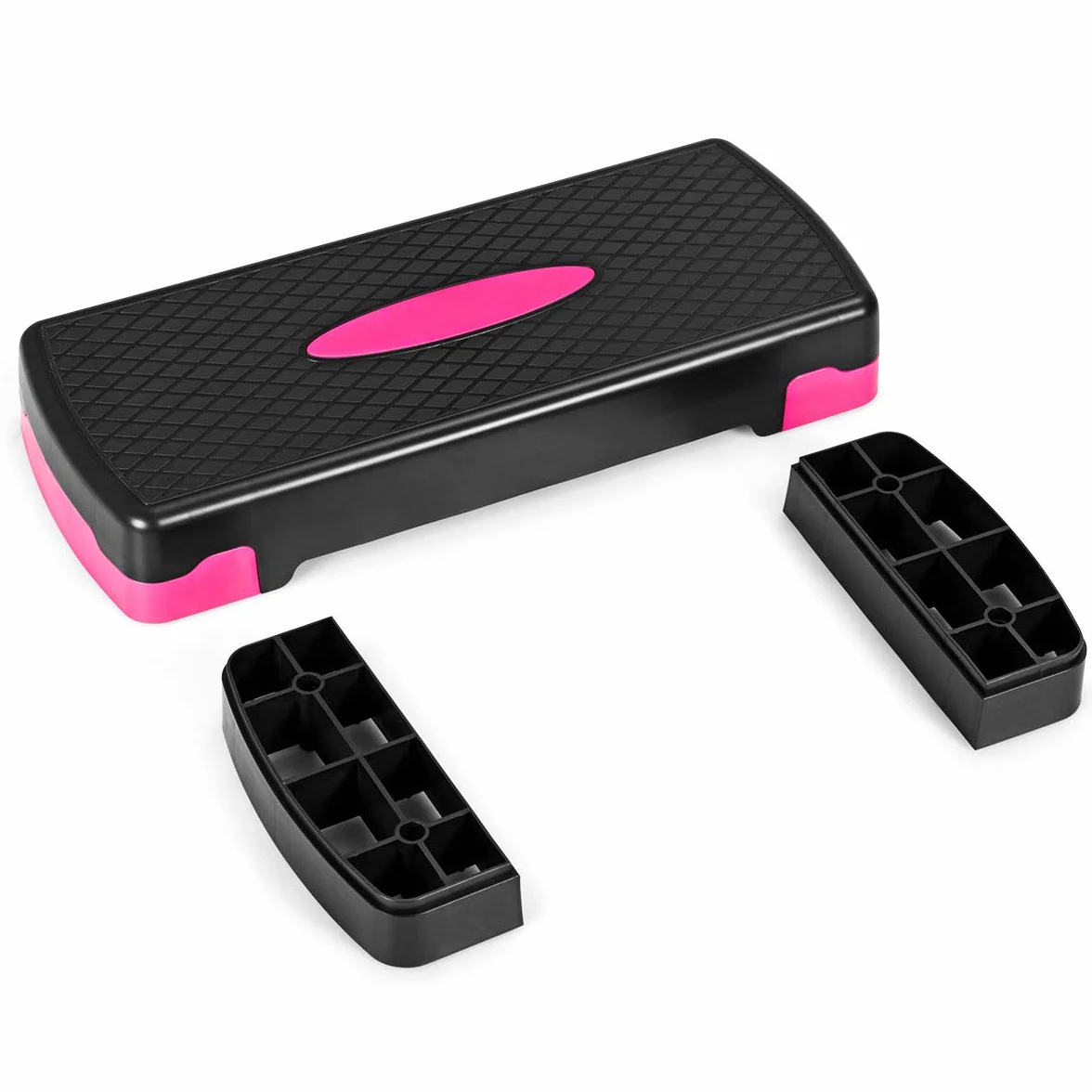 COSTWAY Aérobic Step Fitness Réglable 2 Niveaux 10/15CM Antidérapant 250KG