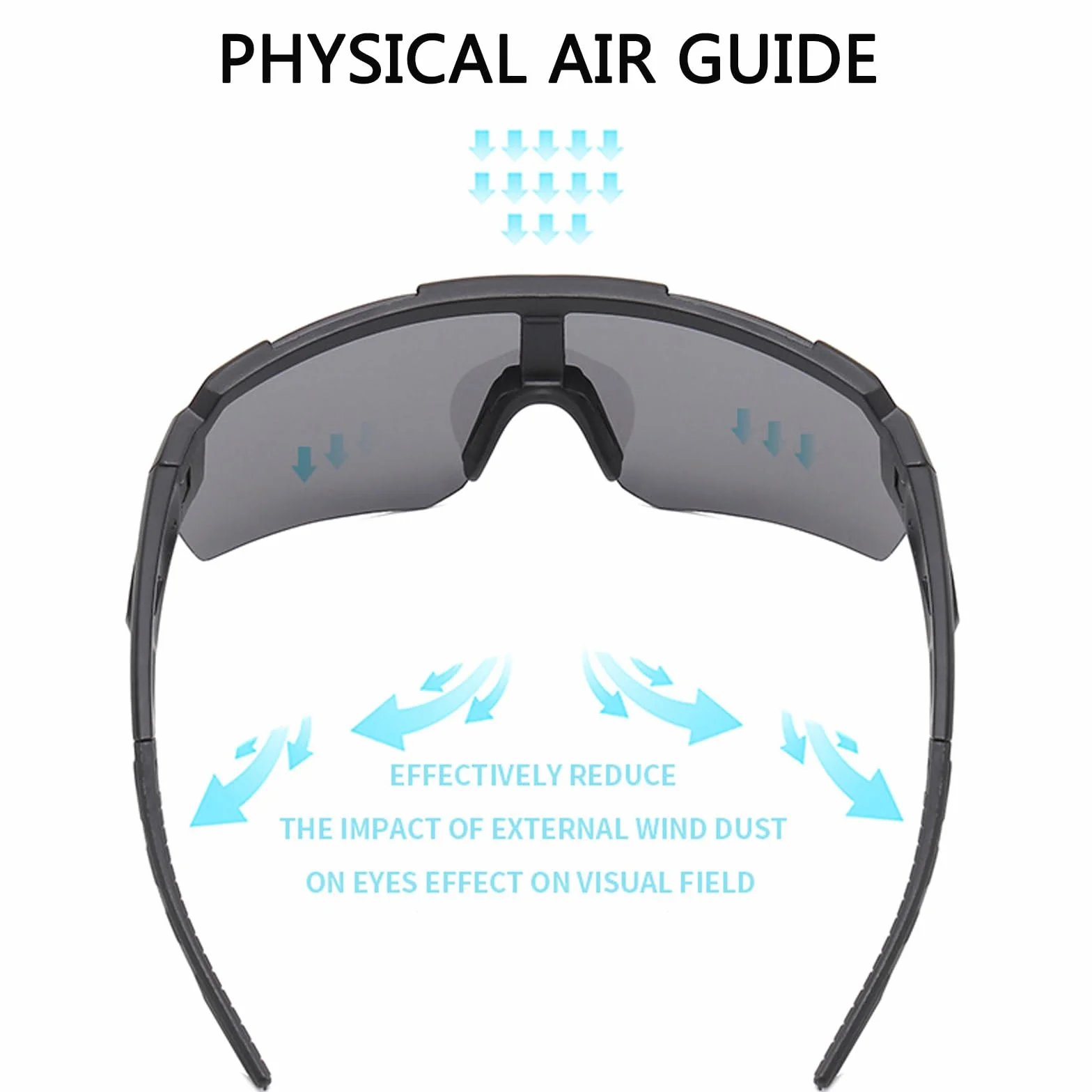 Lunette de Soleil Sport Polarisée UV400 pour Cyclisme Course Pêche Conduite