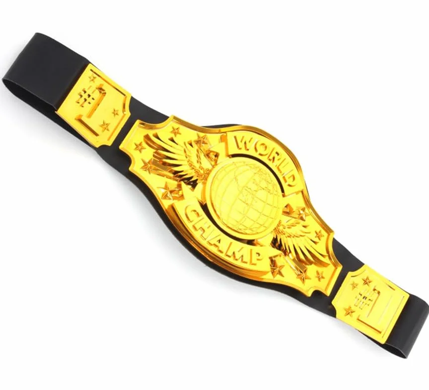 Ceinture champion de boxe ou de lutte dorée