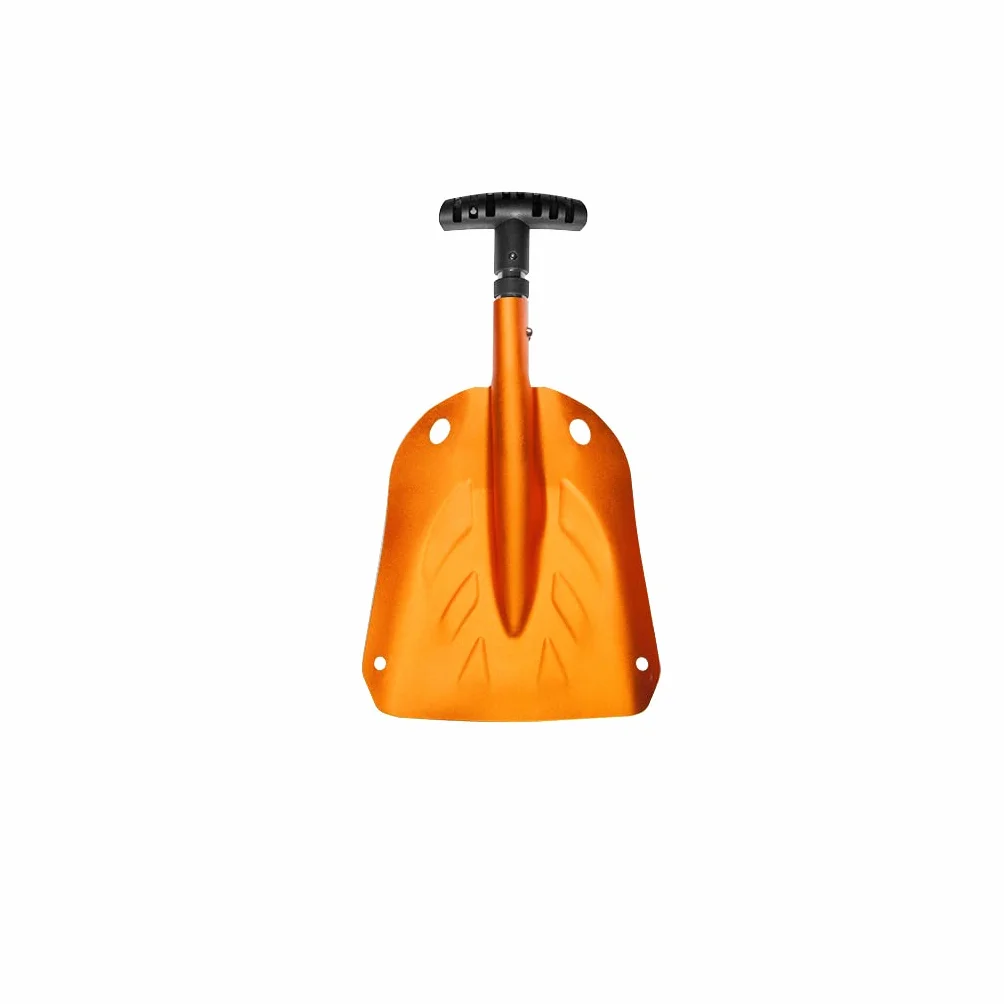 SkinStar Pelle avalanche en aluminium pour ski de randonnée, pelle d'urgence 3 parties orange