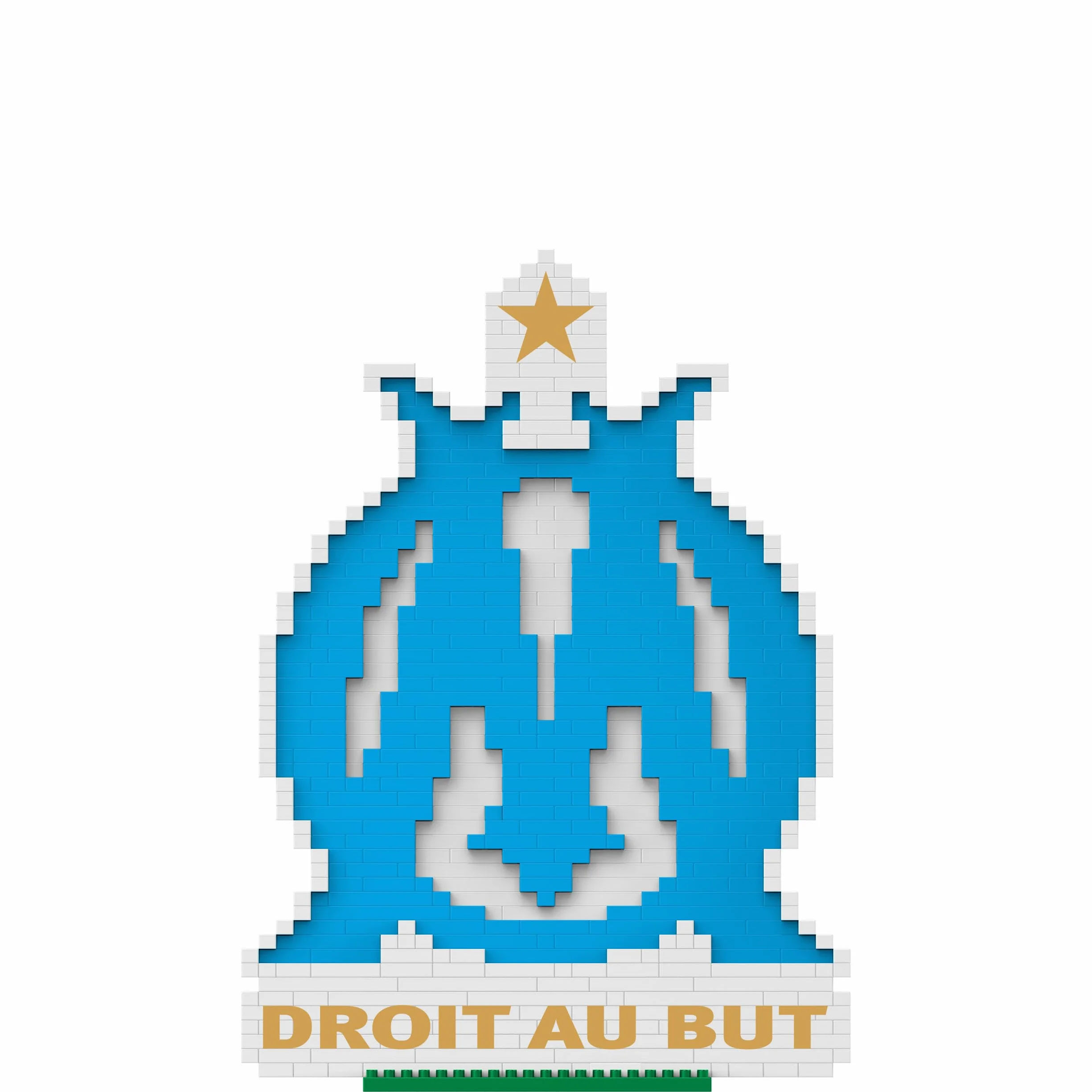 FOCO Olympique De Marseille BRXLZ Jouet de Construction Logo